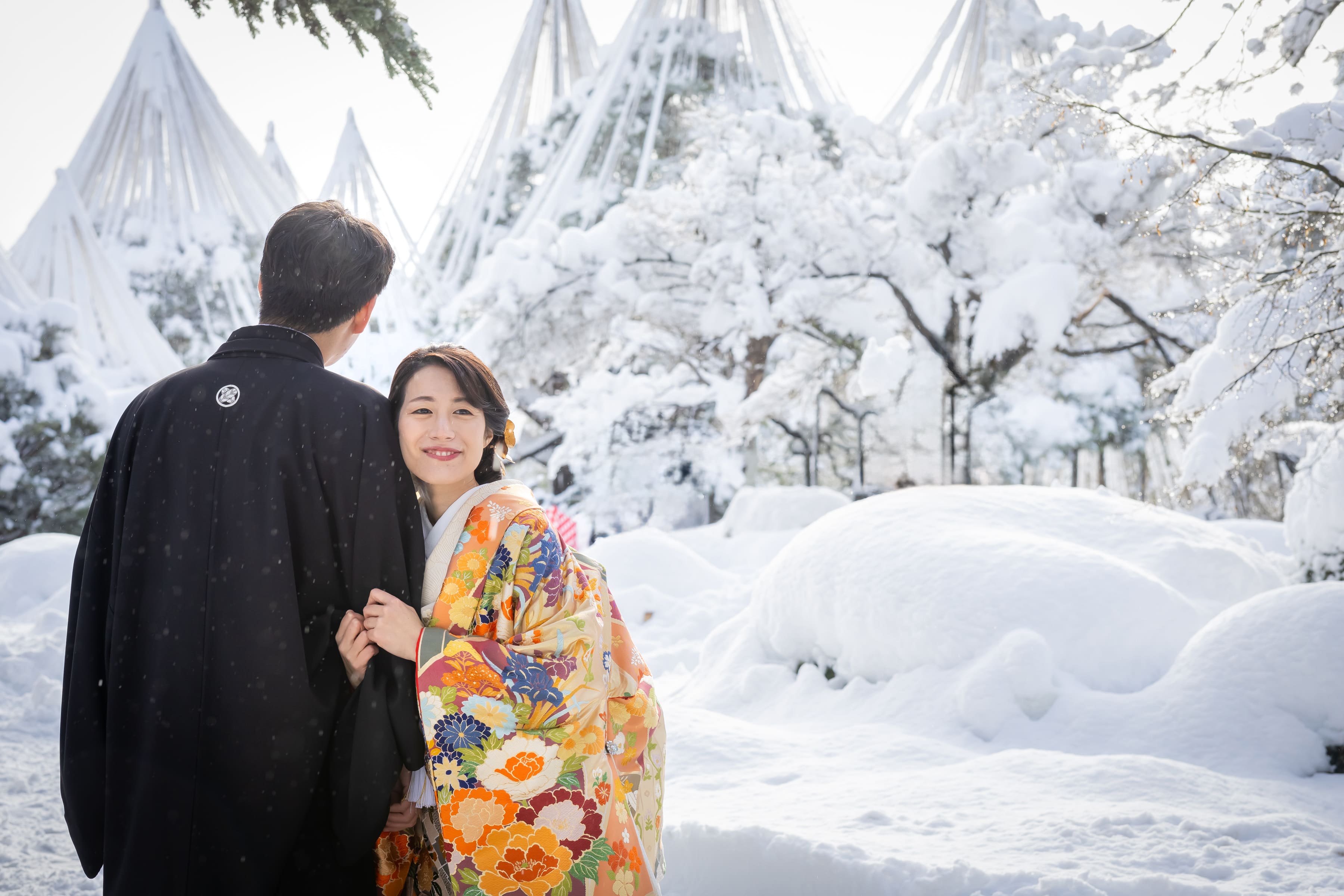 ロケーションフォト　～雪の兼六園～