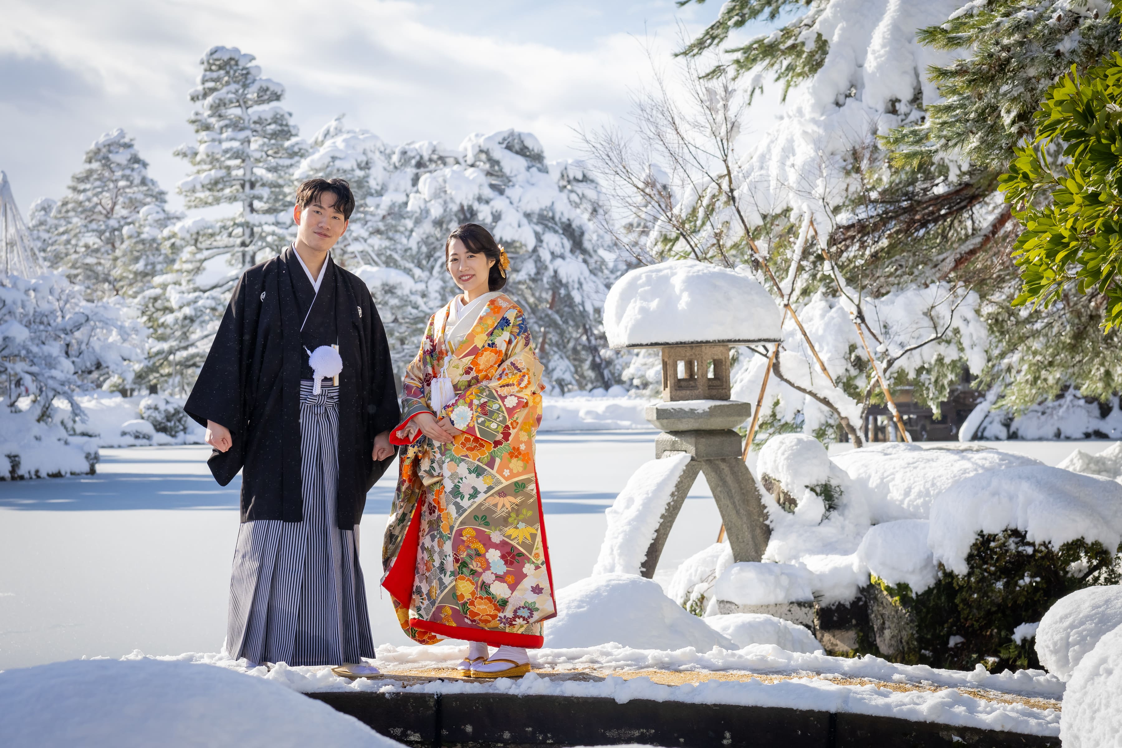 ロケーションフォト　～雪の兼六園～