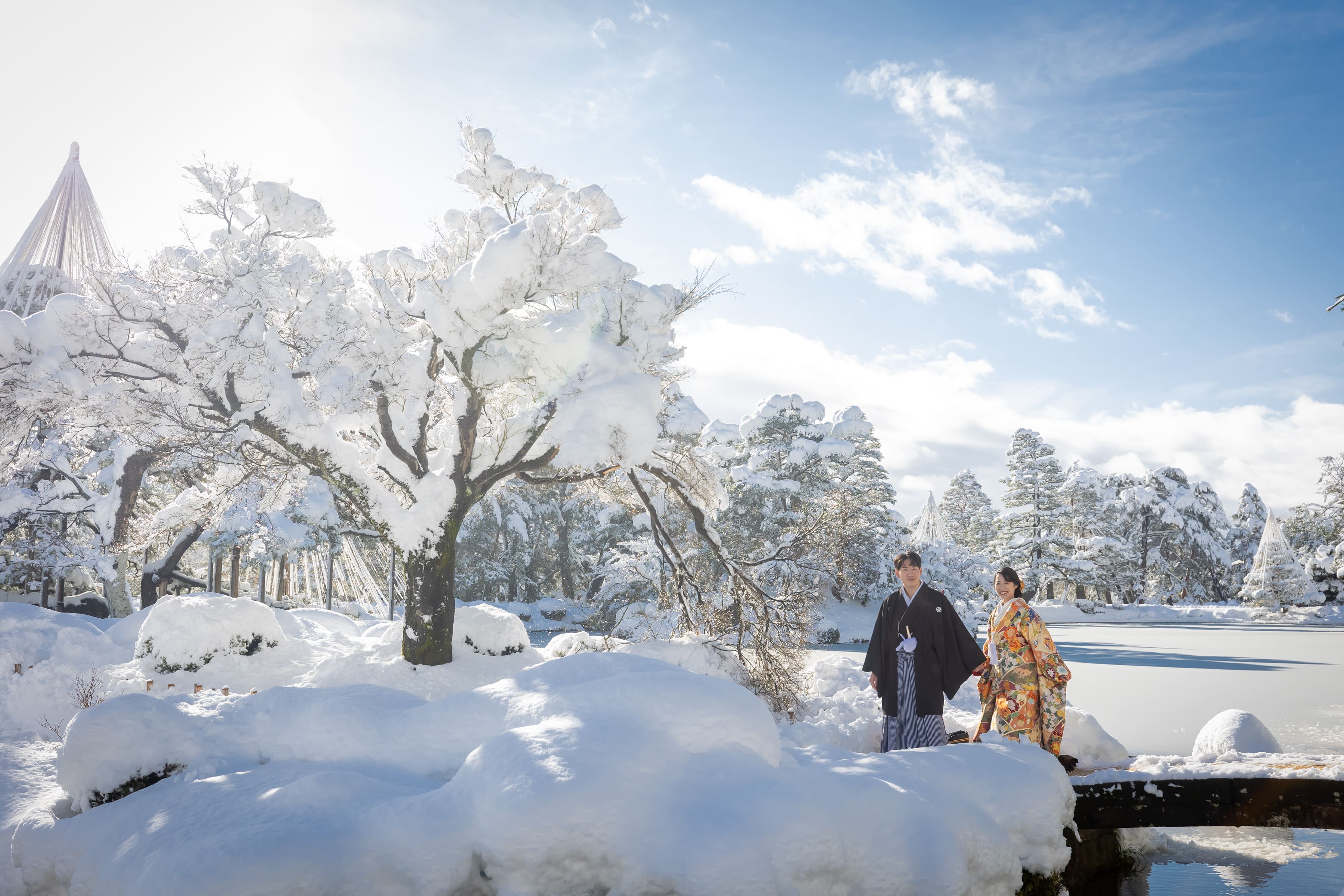 ロケーションフォト　～雪の兼六園～