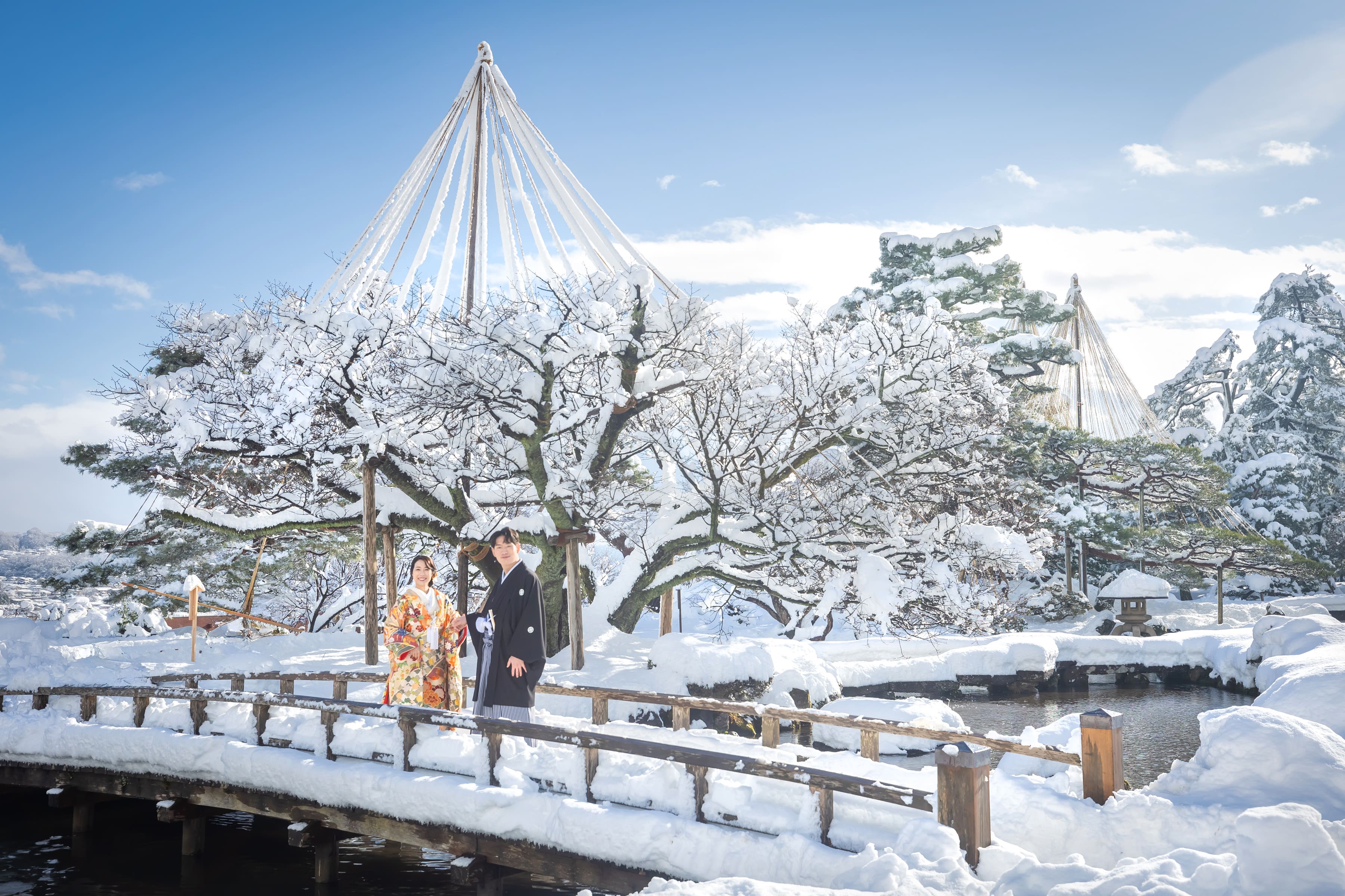 ロケーションフォト　～雪の兼六園～
