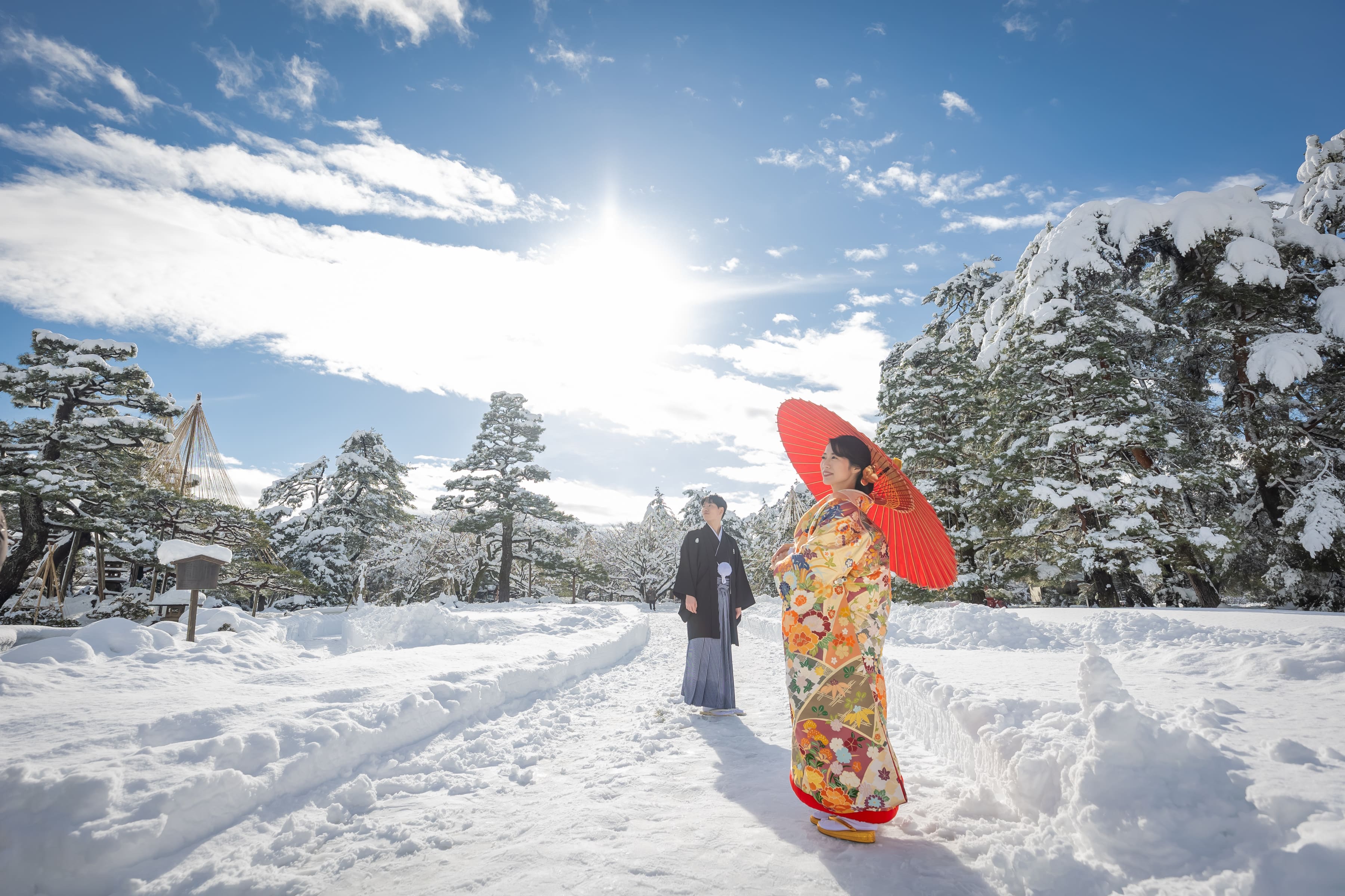 ロケーションフォト　～雪の兼六園～