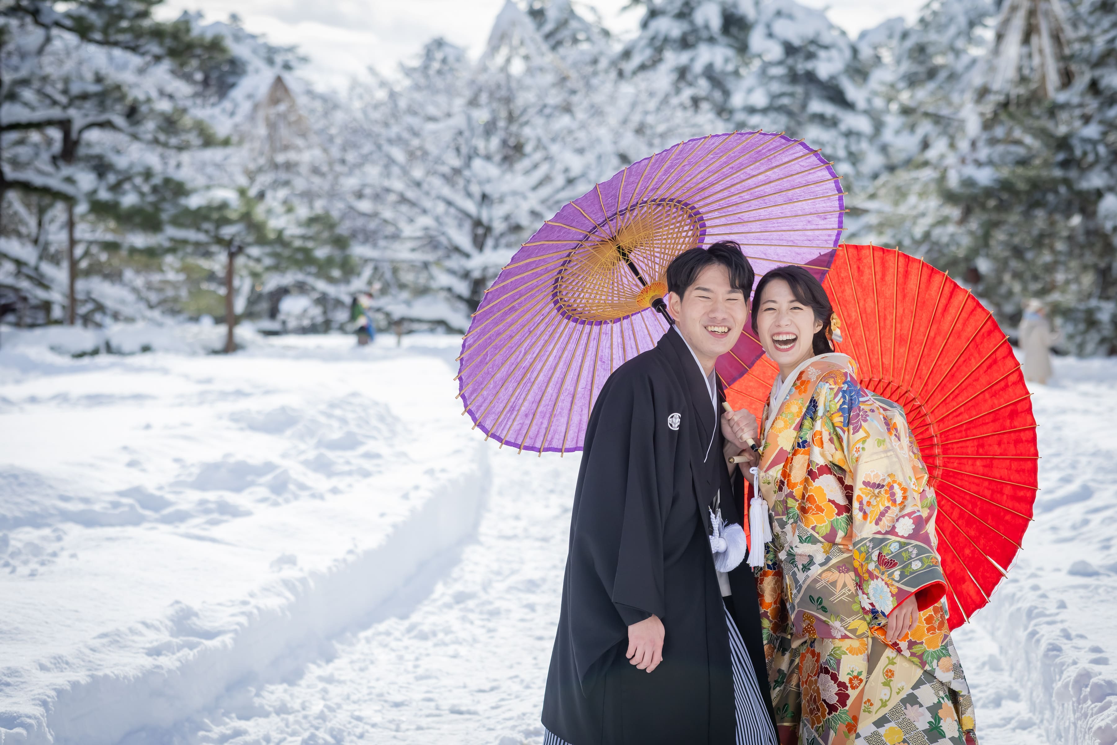 ロケーションフォト　～雪の兼六園～
