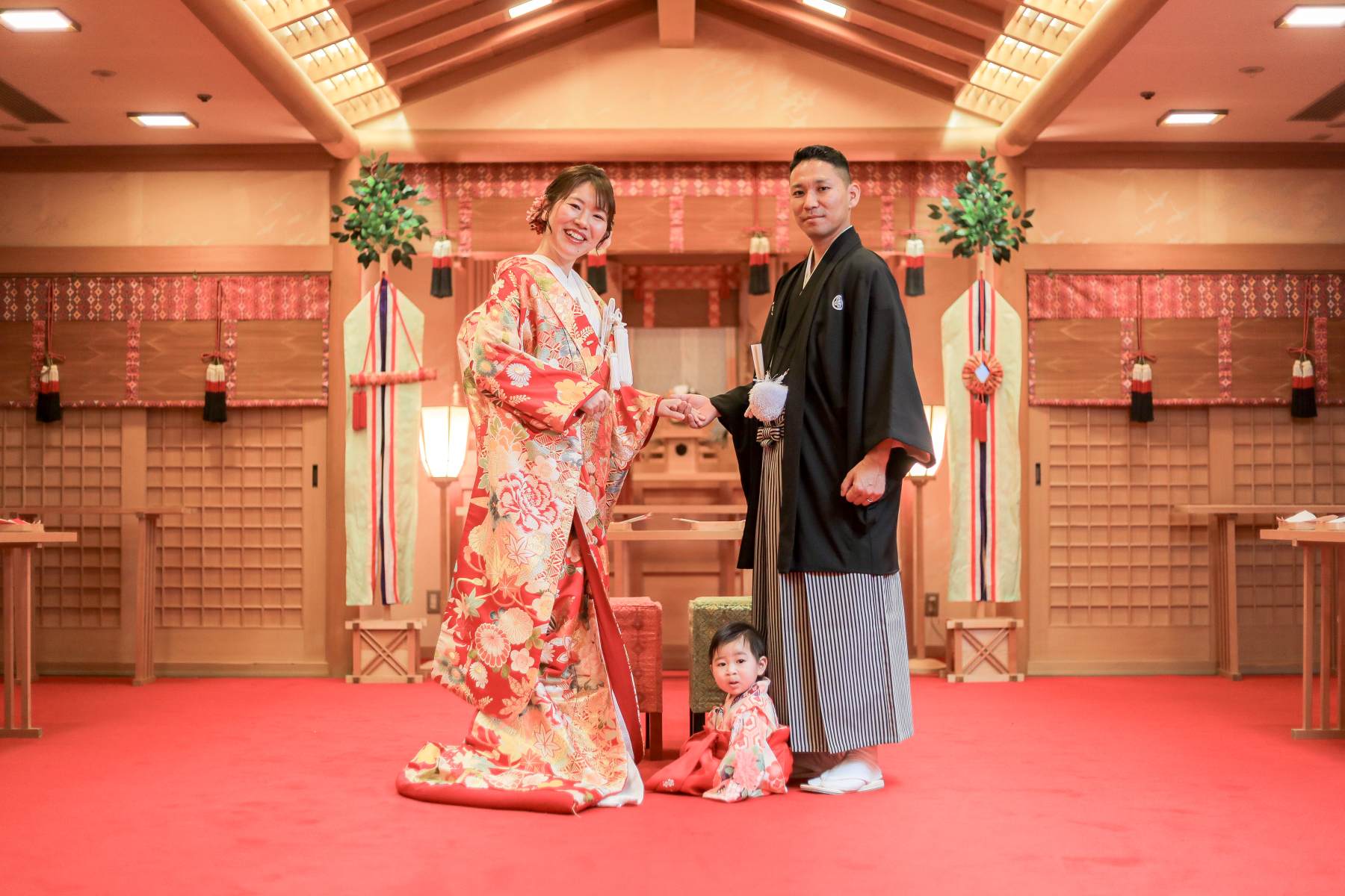 挙式後にニューウェルシティ宮崎で和装後撮り✨