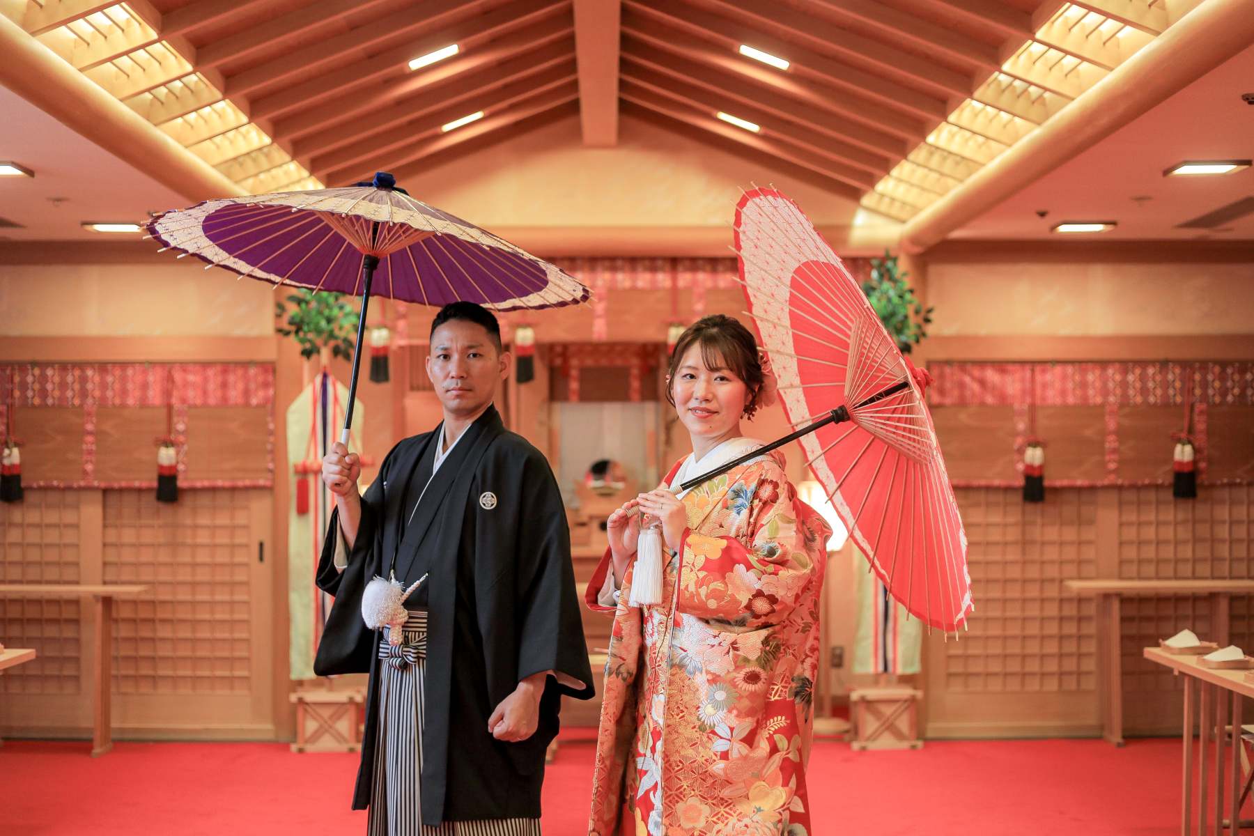 挙式後にニューウェルシティ宮崎で和装後撮り✨
