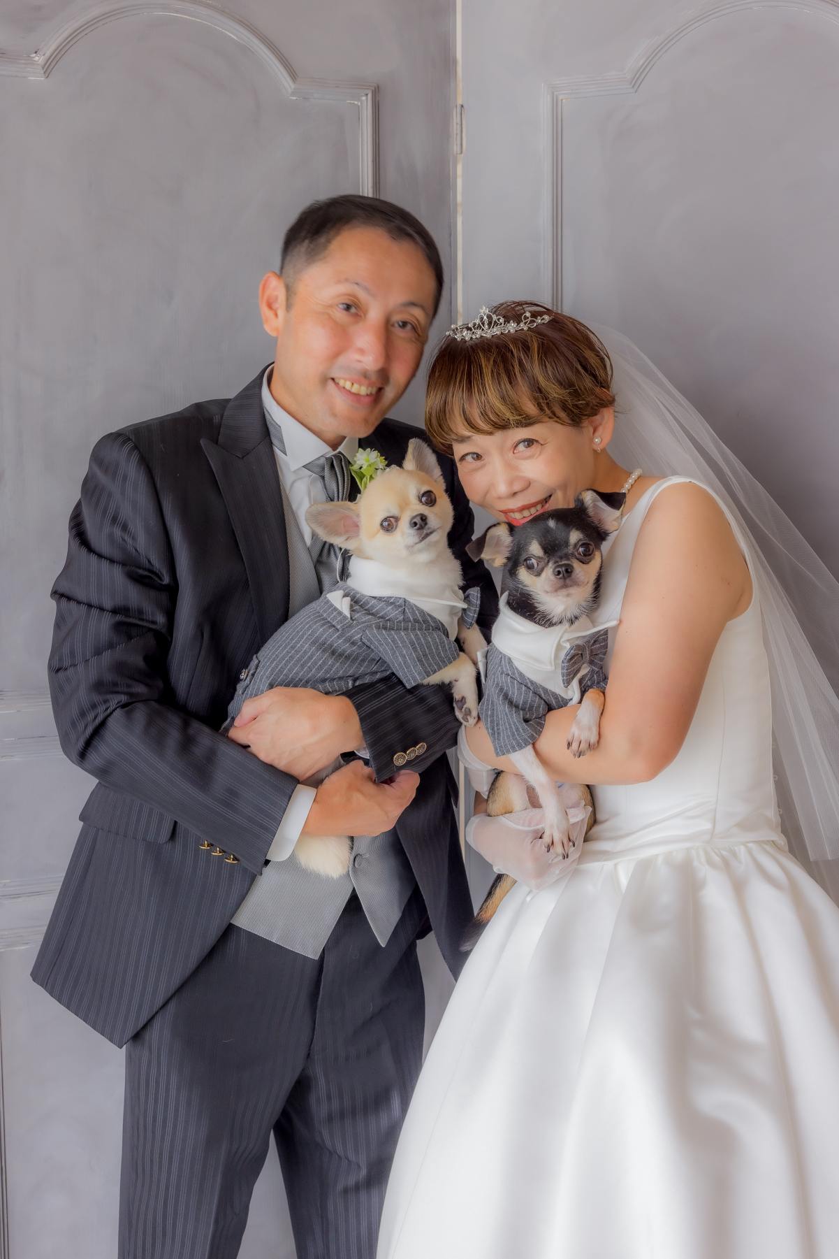 宮崎スタジオで和装洋装フォトウェディング✨愛犬たちと共に🐶