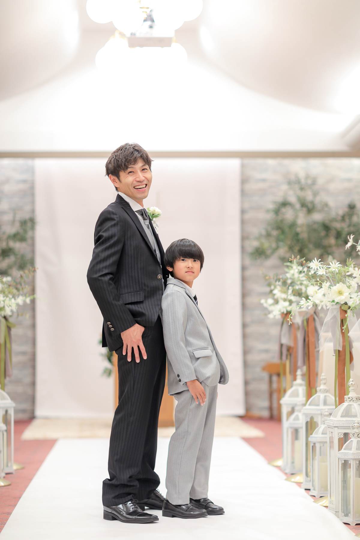 ニューウェルシティ宮崎で家族洋装フォトウェディング👨‍👨‍👧‍👦💕