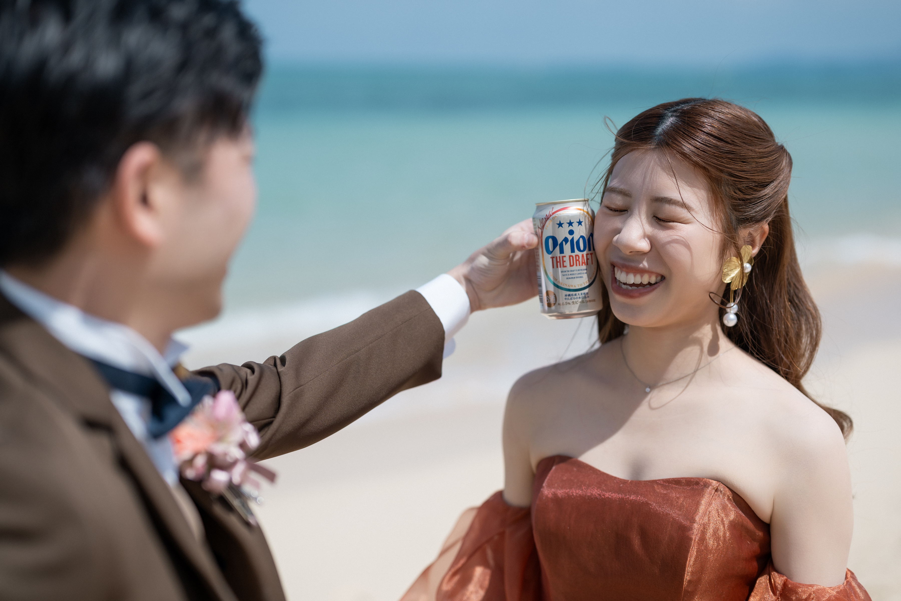 沖縄旅行で叶えた、海と光に包まれる後撮りフォトウエディング