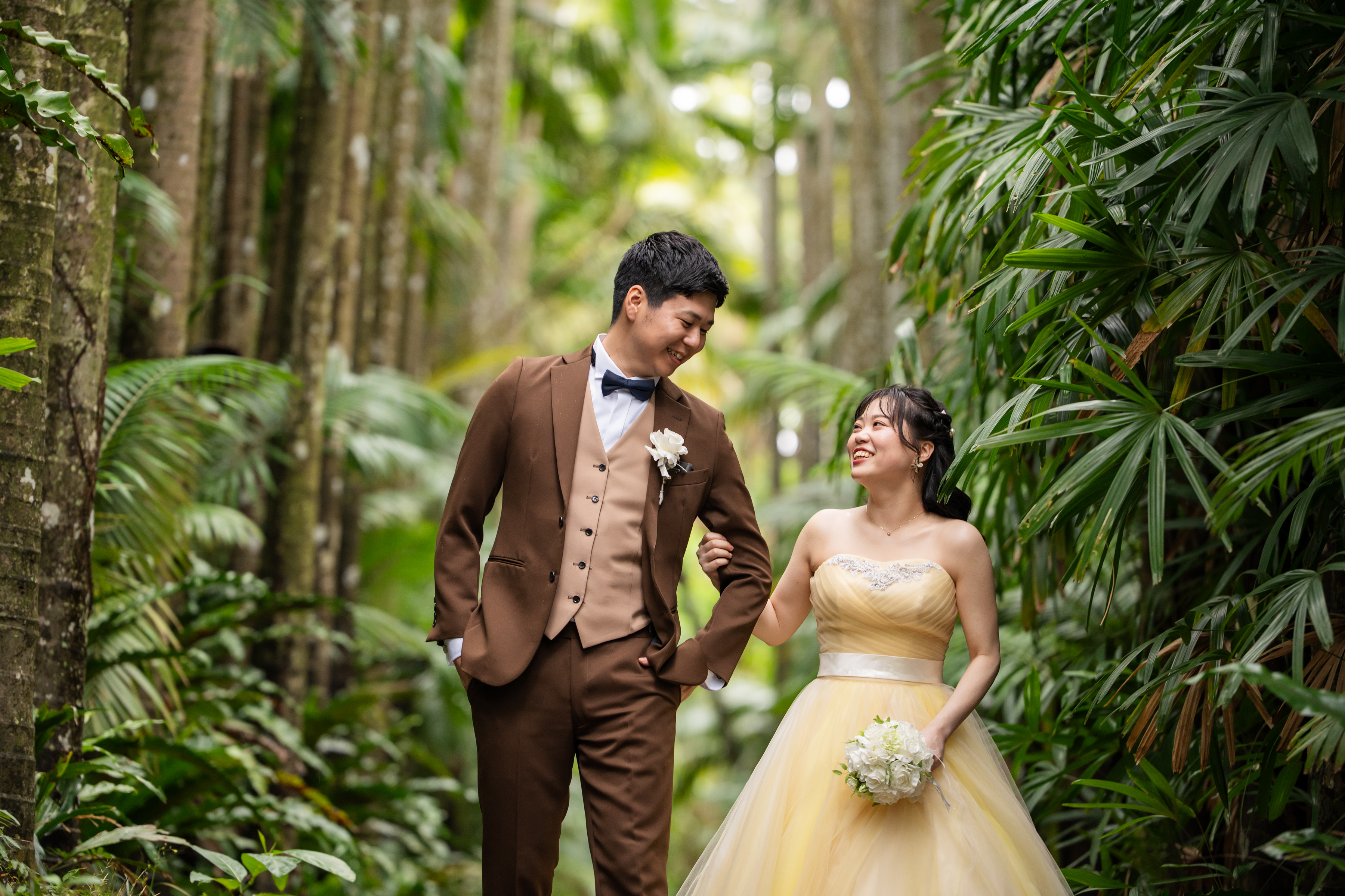 前撮りと結婚式の沖縄2daysWedding