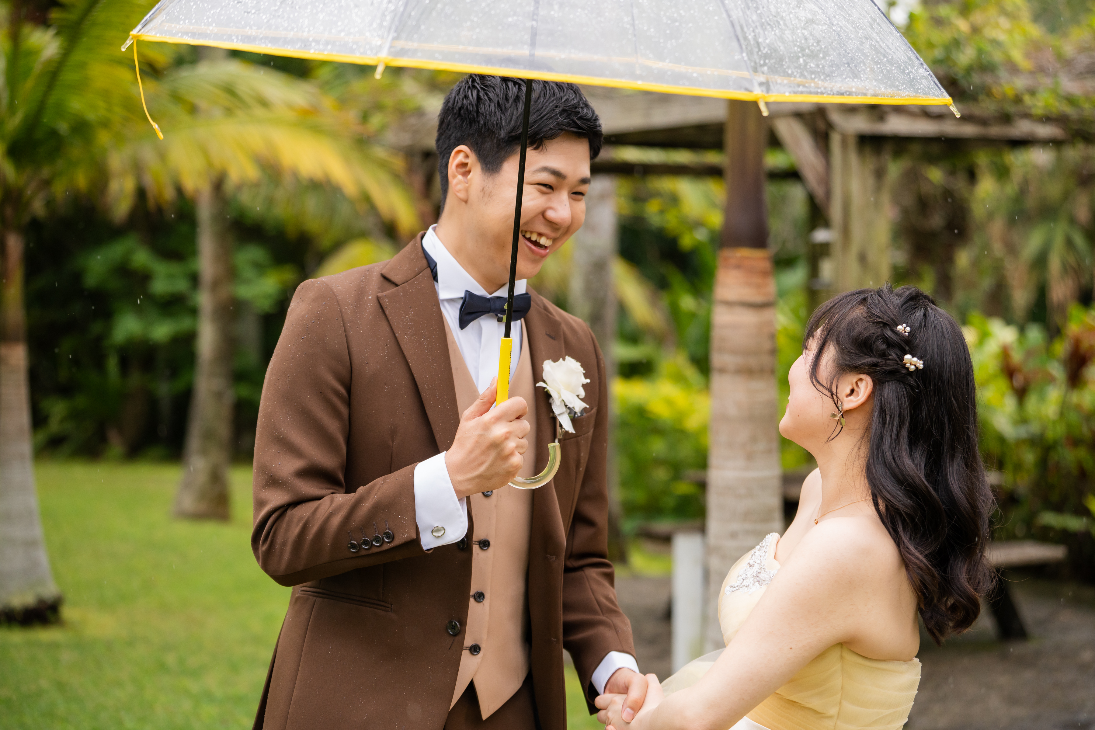 前撮りと結婚式の沖縄2daysWedding