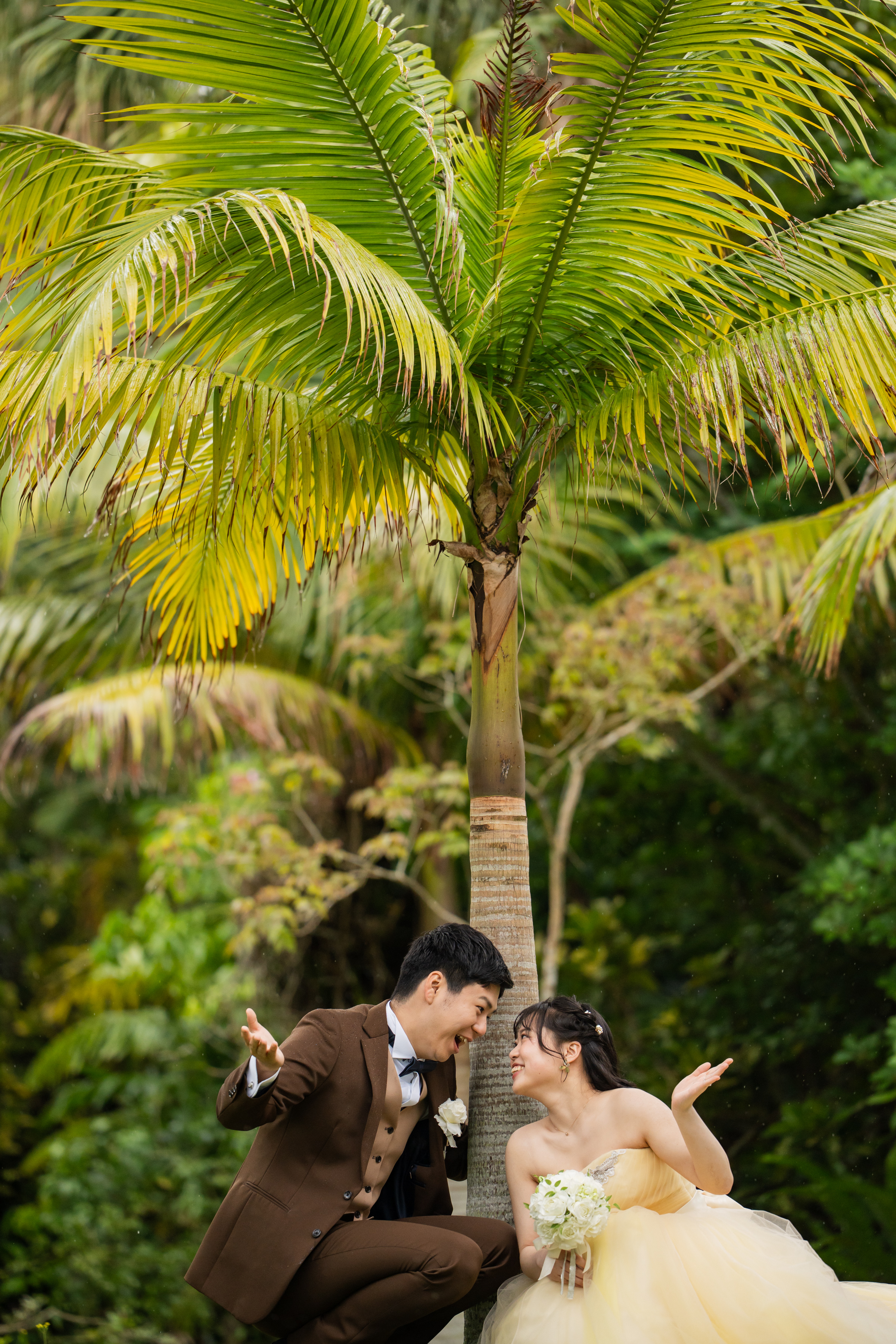 前撮りと結婚式の沖縄2daysWedding