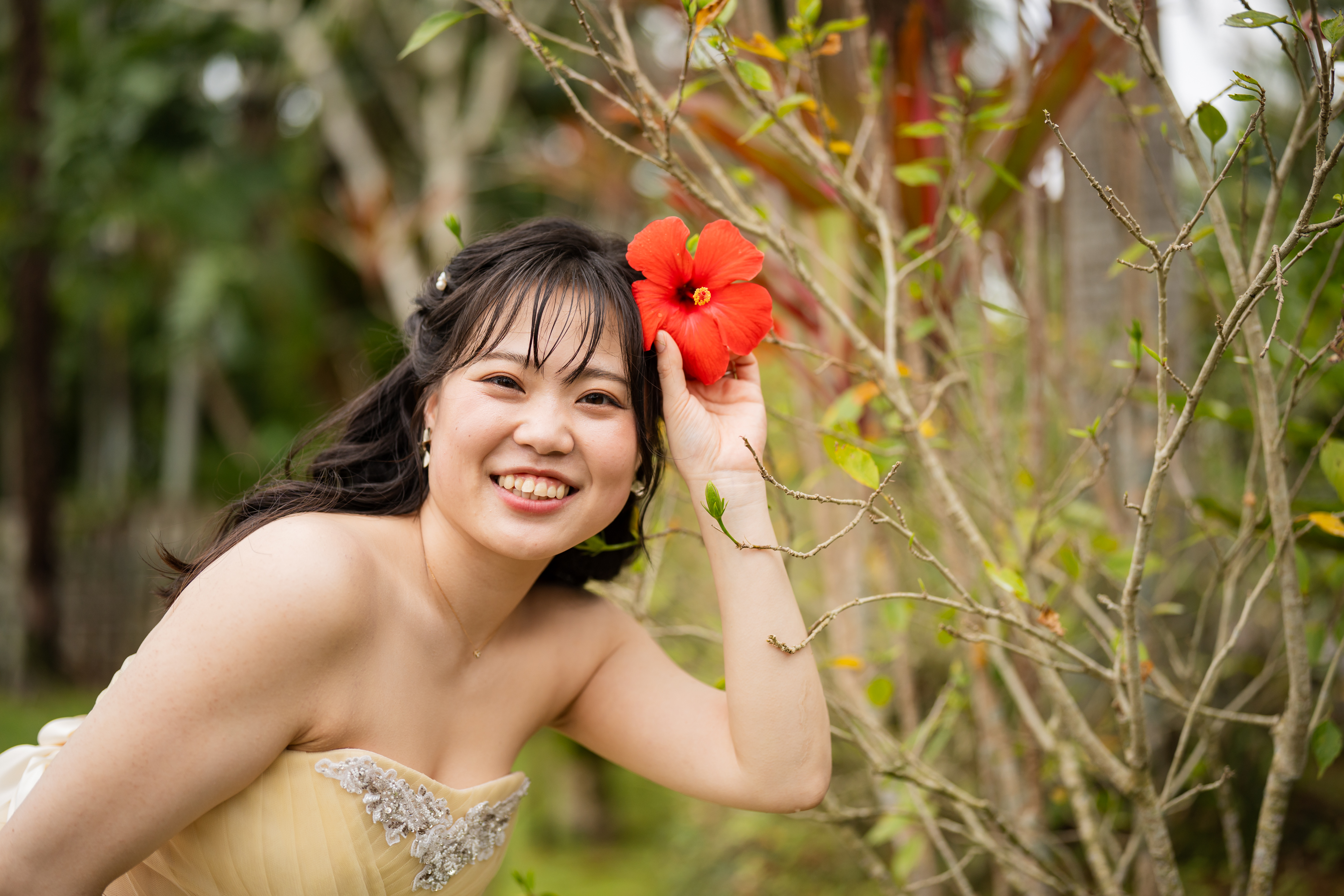 前撮りと結婚式の沖縄2daysWedding