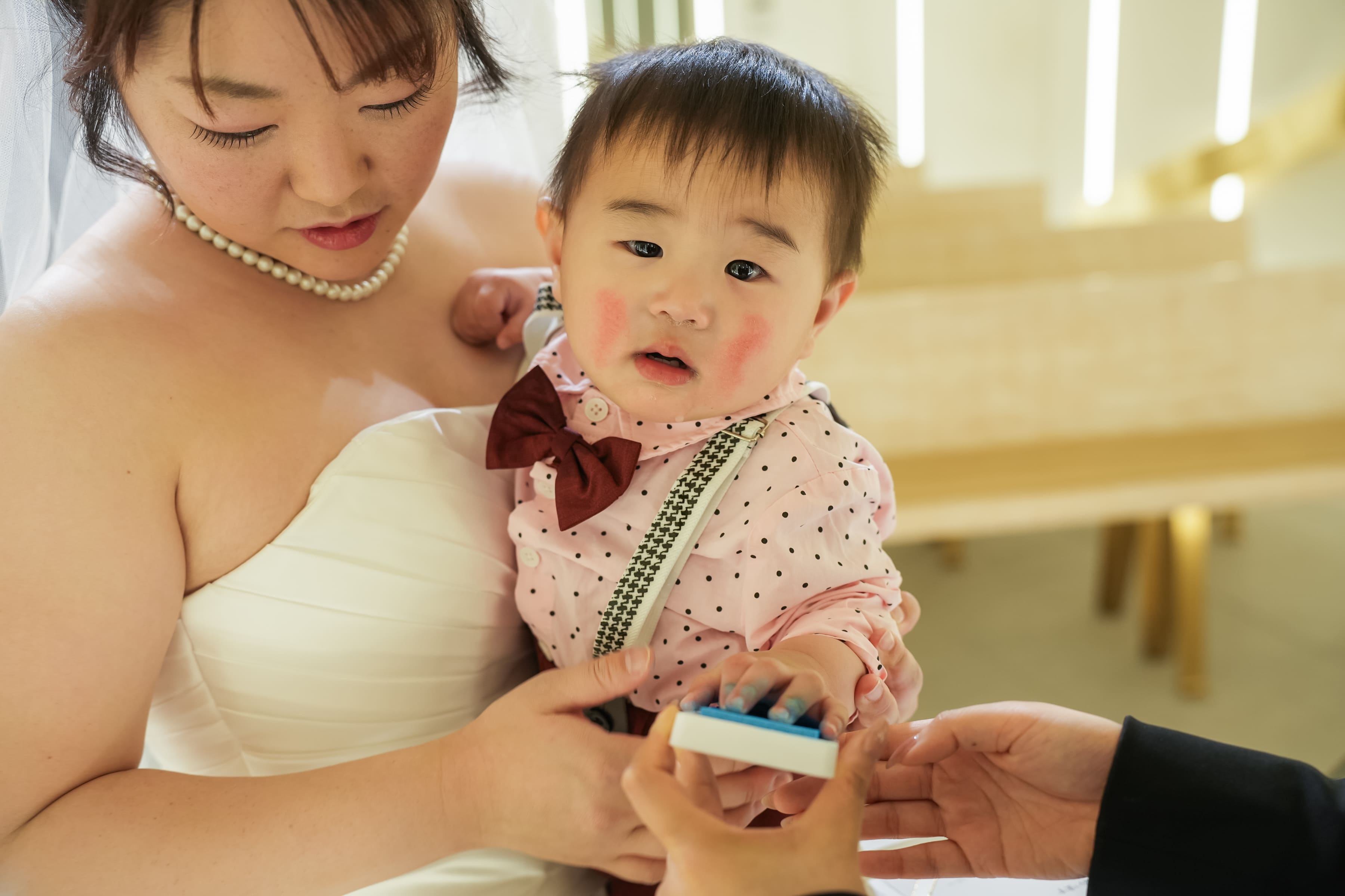頑張るお子様がキュート♡ゲストがいたら「おひろめフォト」