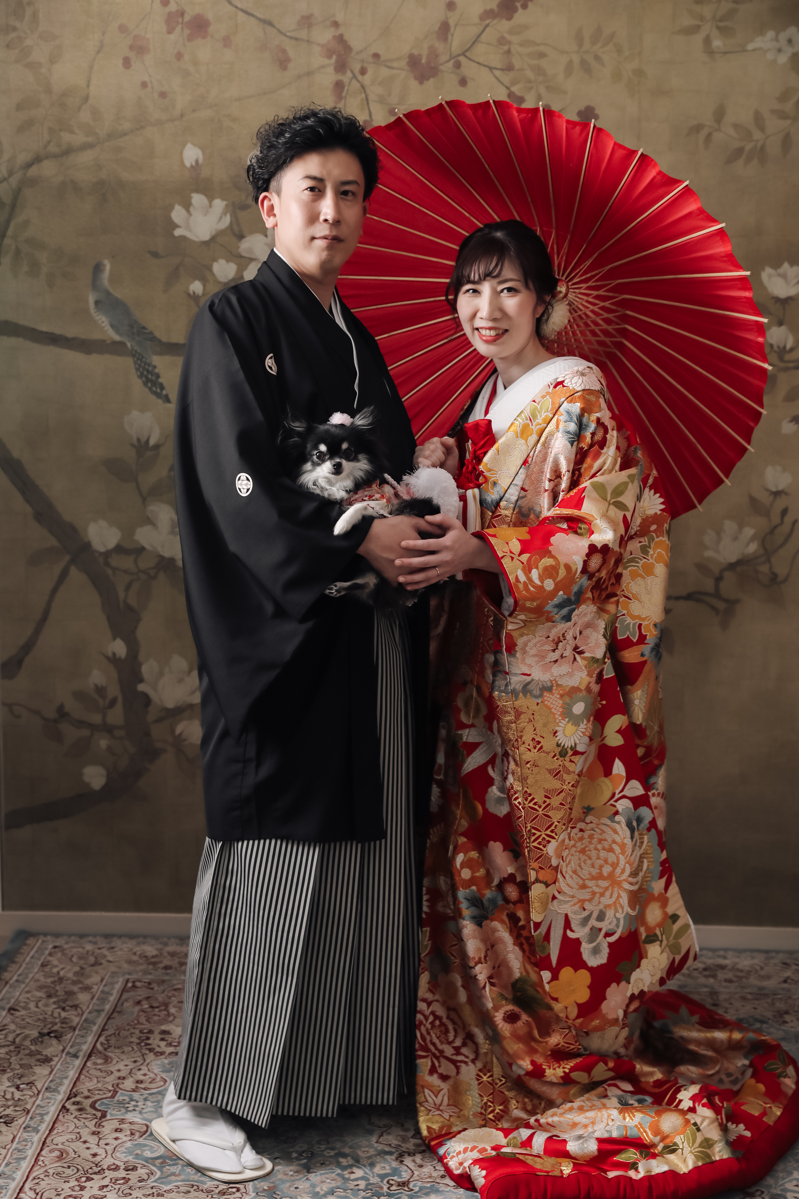 大好きな家族(ペット)と一緒に行う和装スタジオ撮影をご紹介!