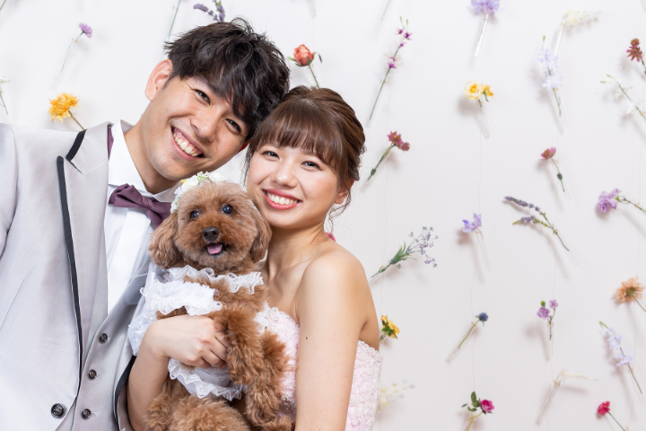 愛犬とフォトウェディング♪