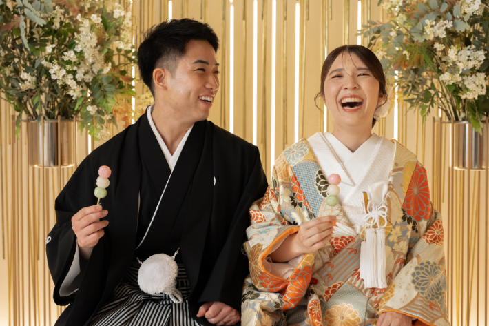 ＼お二人らしいグッズを持込んで撮影が可能✨／