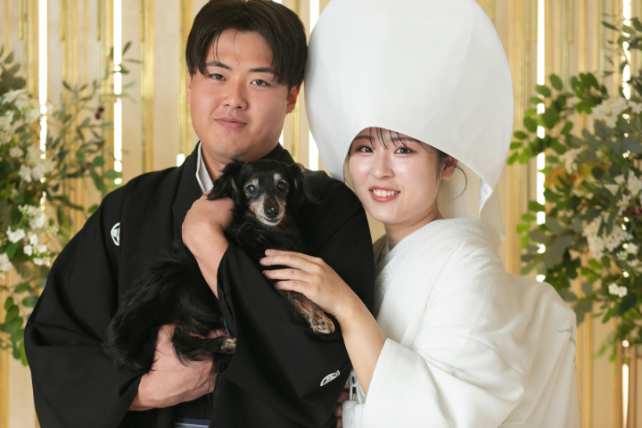 わんちゃんと和装撮影！