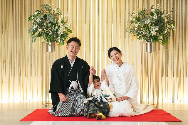 【和装1点フォト】チャペル+スタジオでファミリーフォト