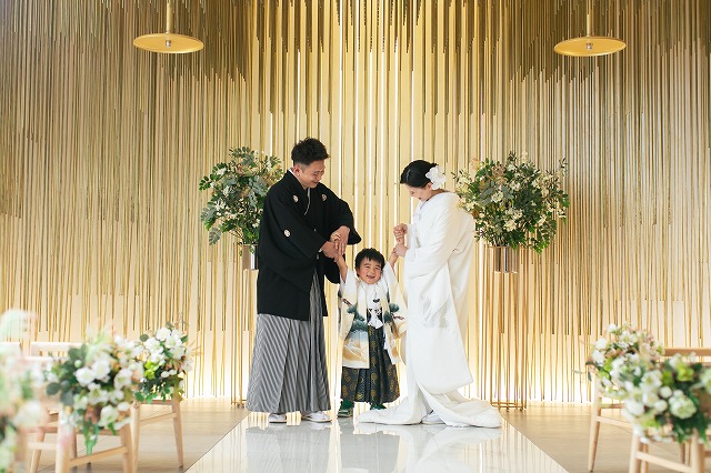 【和装1点フォト】チャペル+スタジオでファミリーフォト