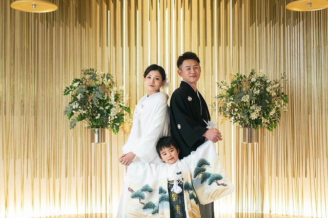 【和装1点フォト】チャペル+スタジオでファミリーフォト