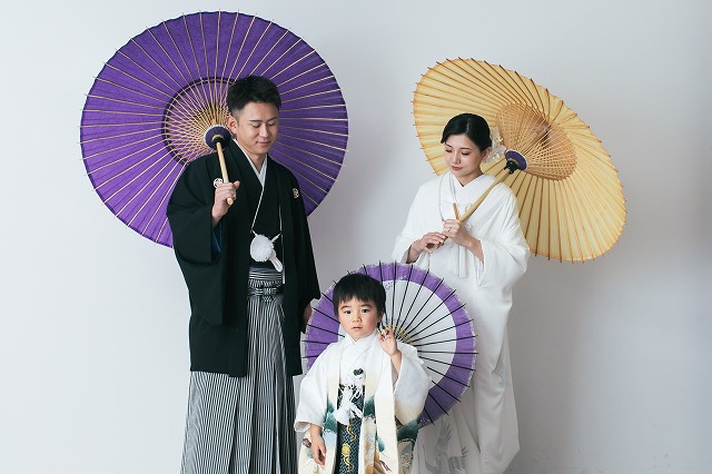 【和装1点フォト】チャペル+スタジオでファミリーフォト
