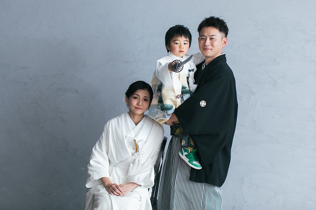 【和装1点フォト】チャペル+スタジオでファミリーフォト