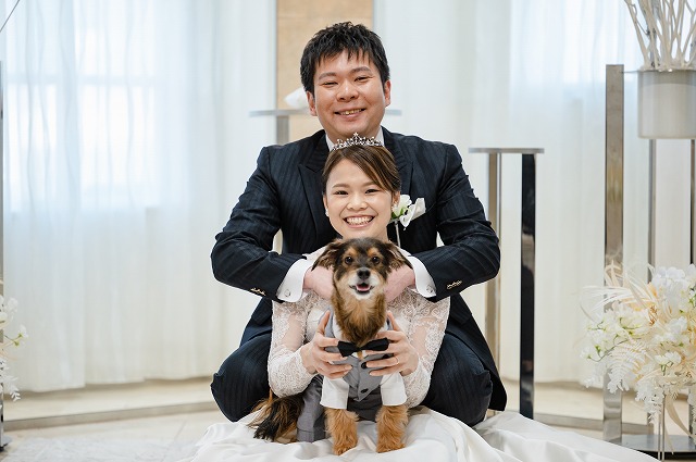 神戸店でのペットとウエディングフォト♪