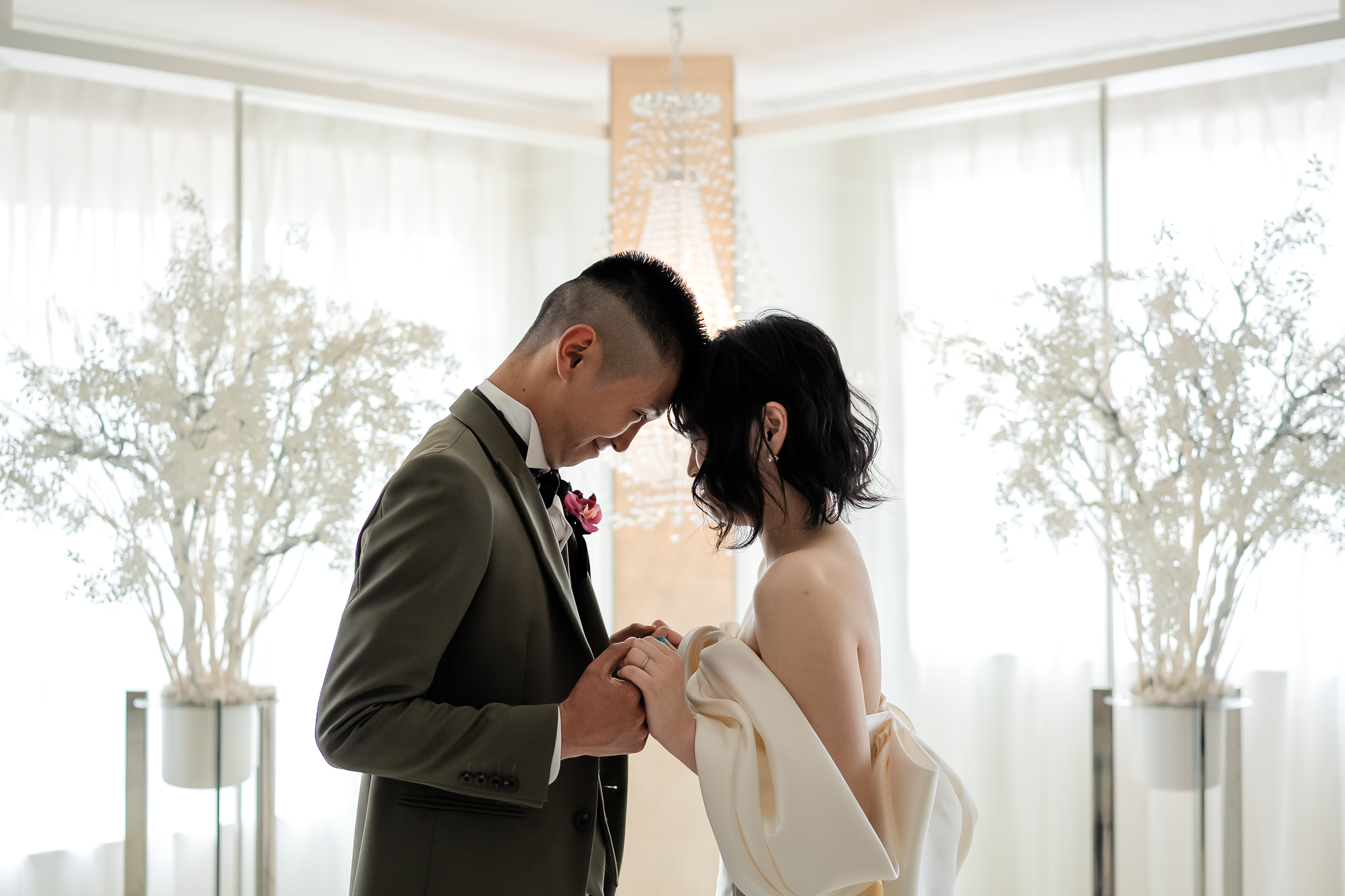 ウエディングドレス×グリーンドレス