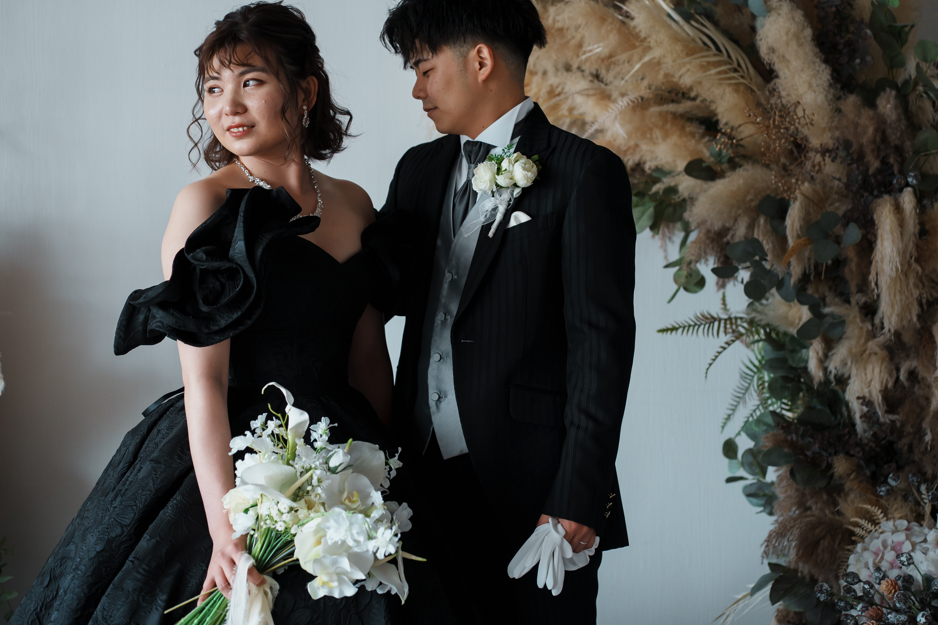 ブラックコーデ×犬ちゃんフォトウエディング！