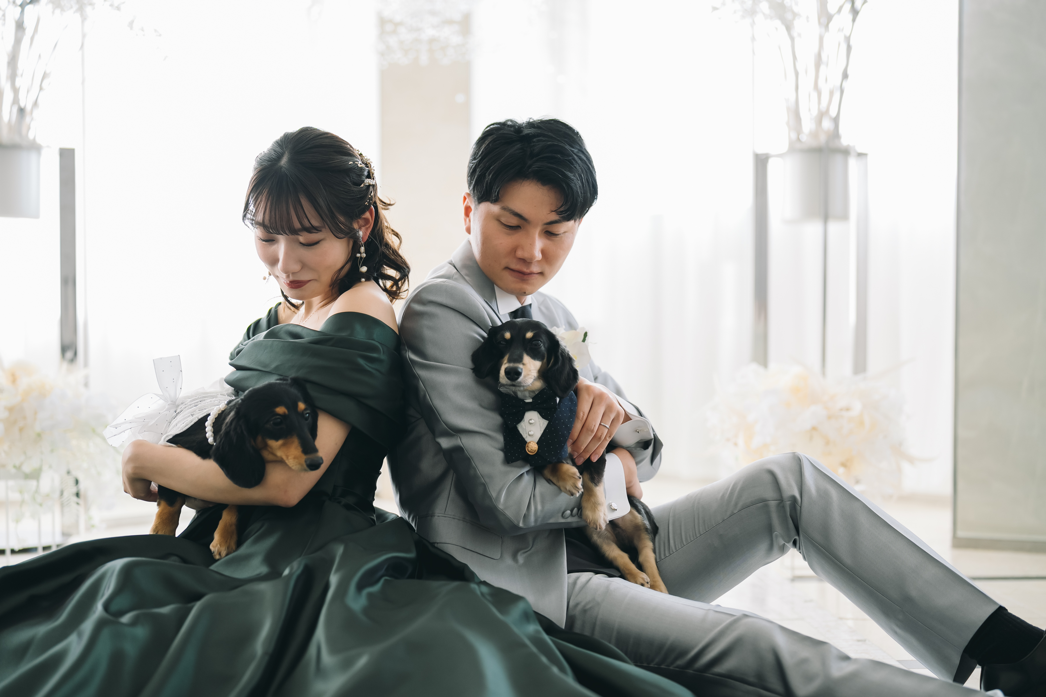 我が子のわんちゃんと一緒にフォトウエディング！！