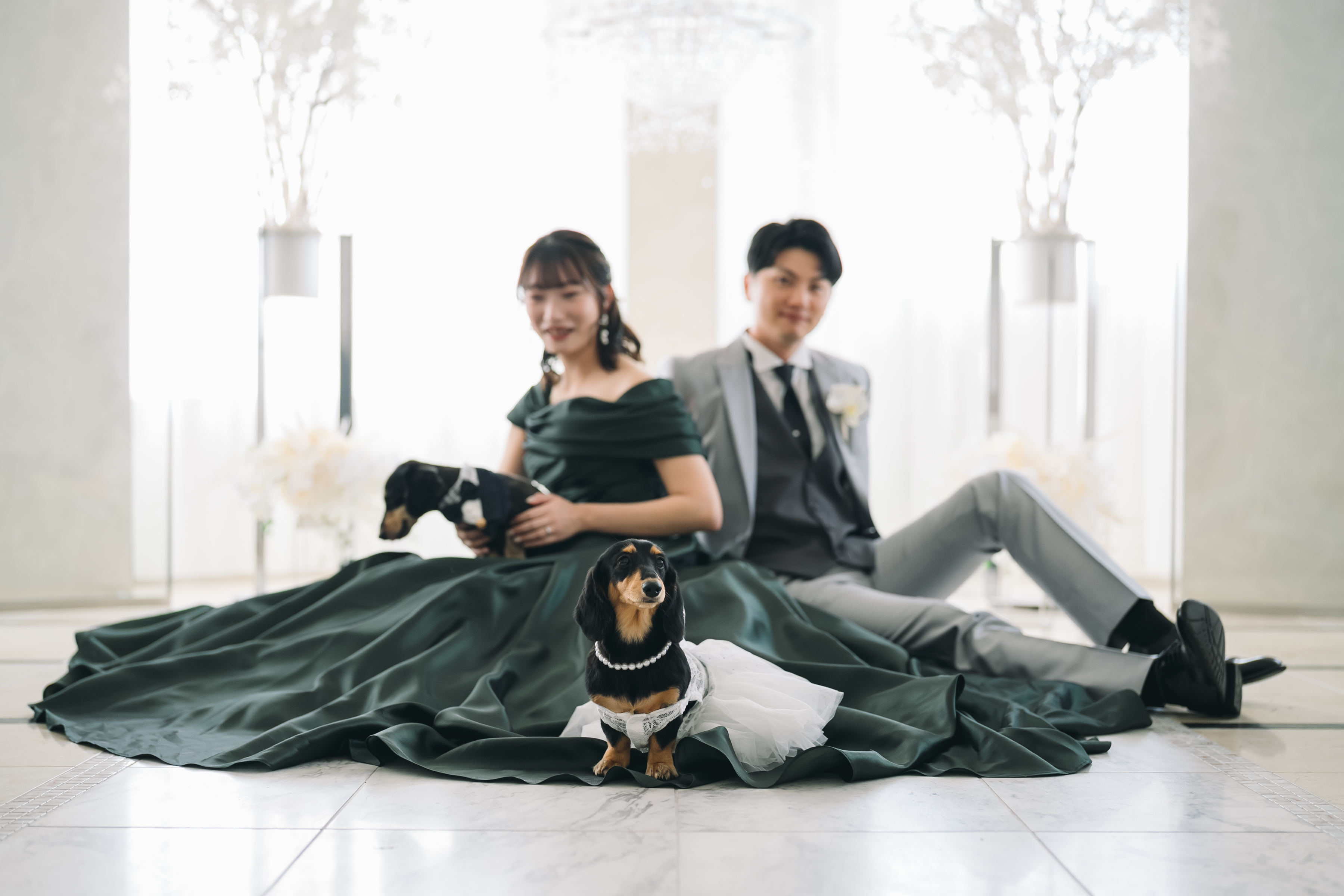 我が子のわんちゃんと一緒にフォトウエディング！！