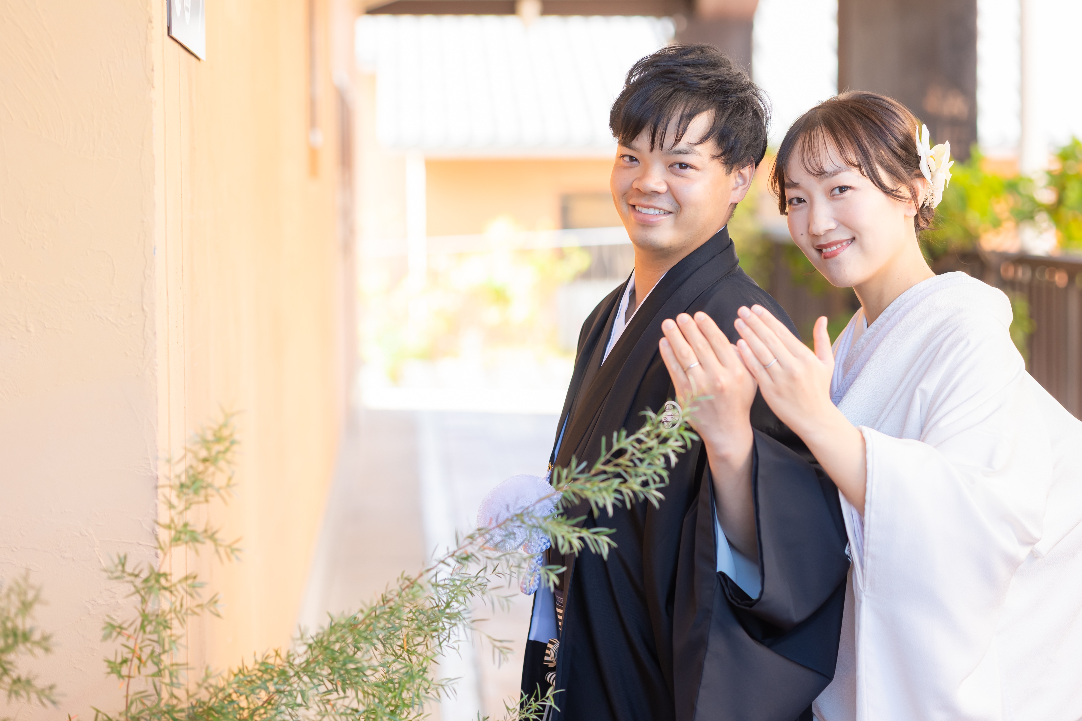 夕暮れ×和装フォトウエディング