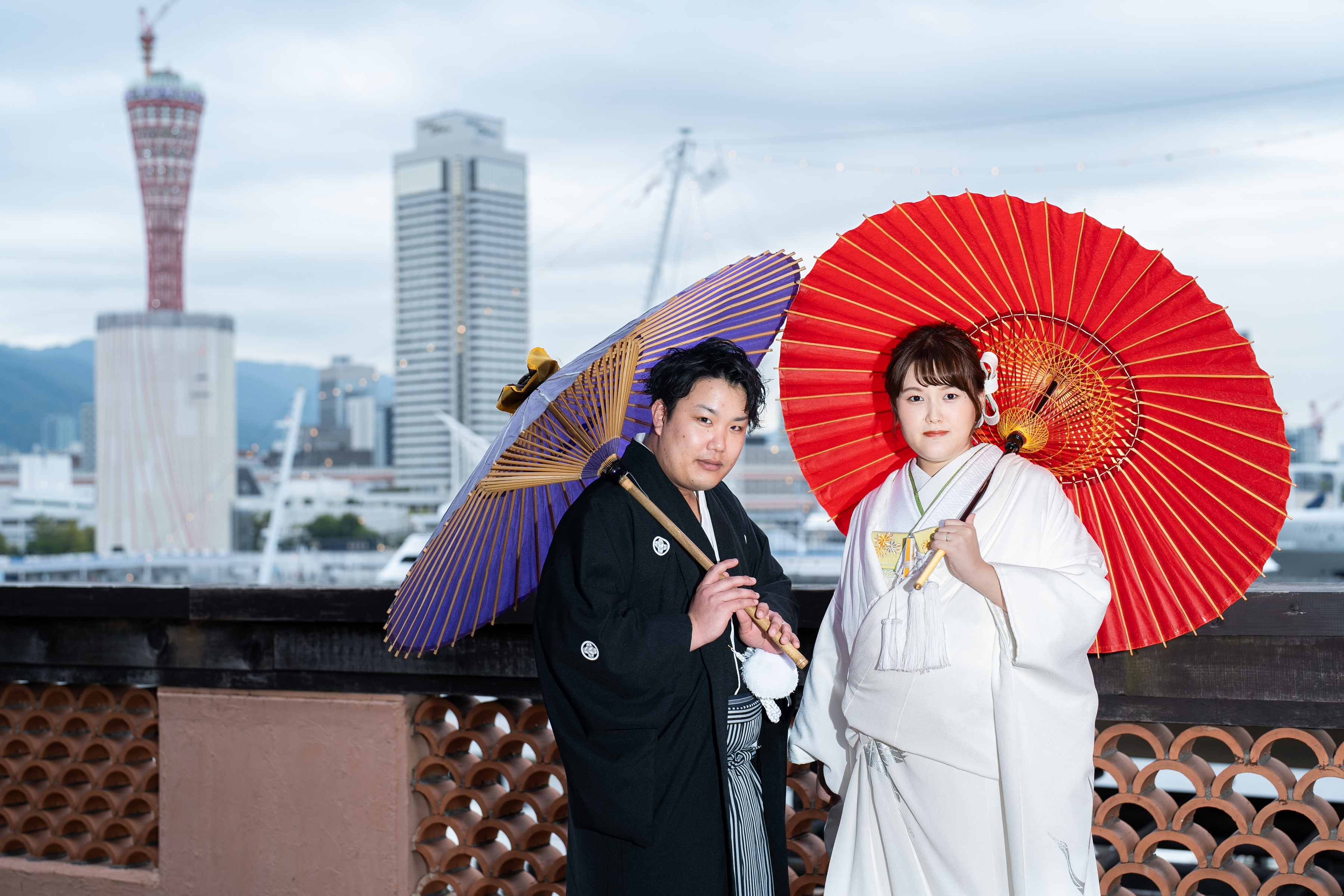 神戸モザイクならではのテラス撮影!