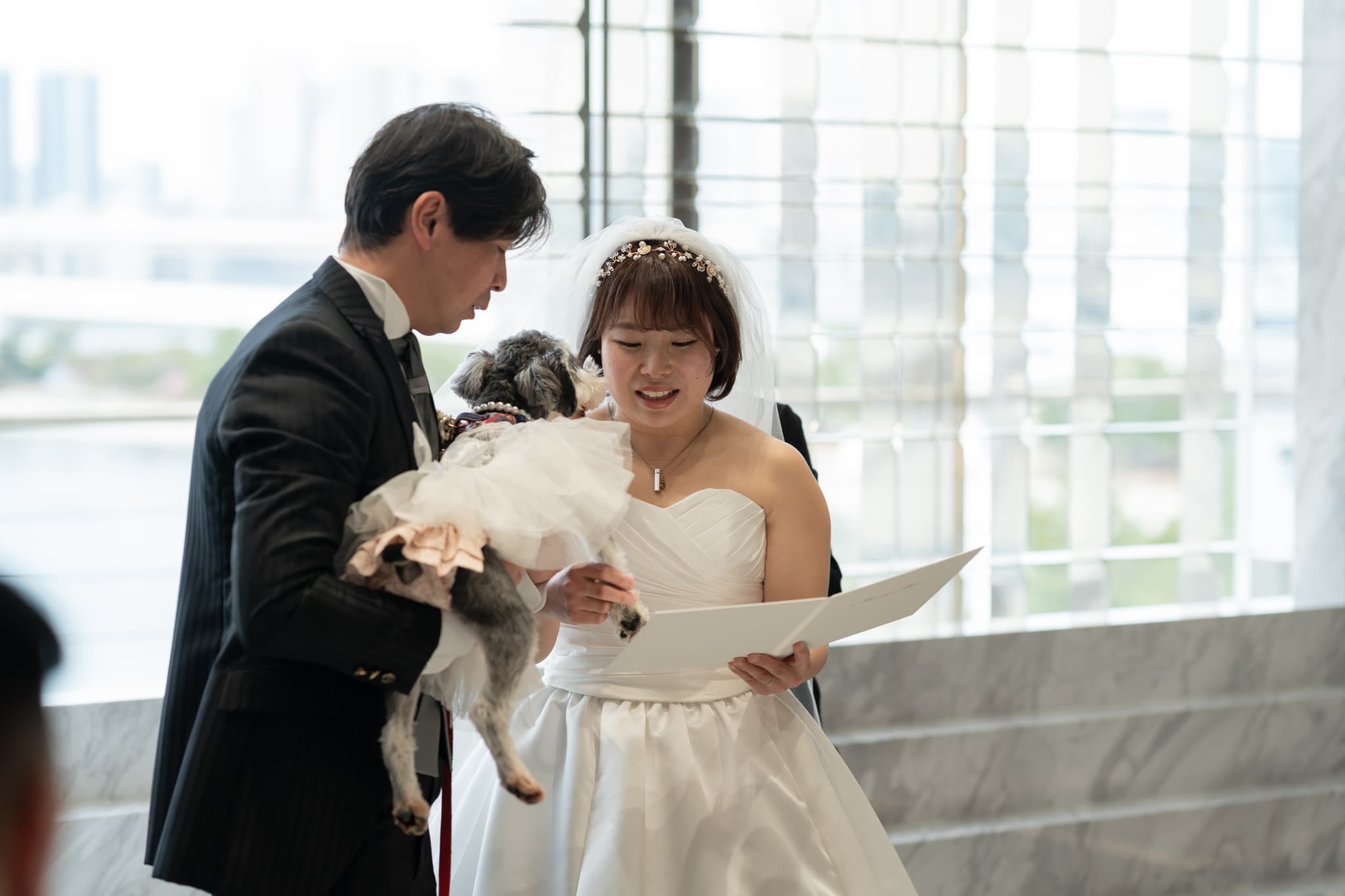 愛犬も大切なご家族。 一緒に迎える、かけがえのない結婚式
