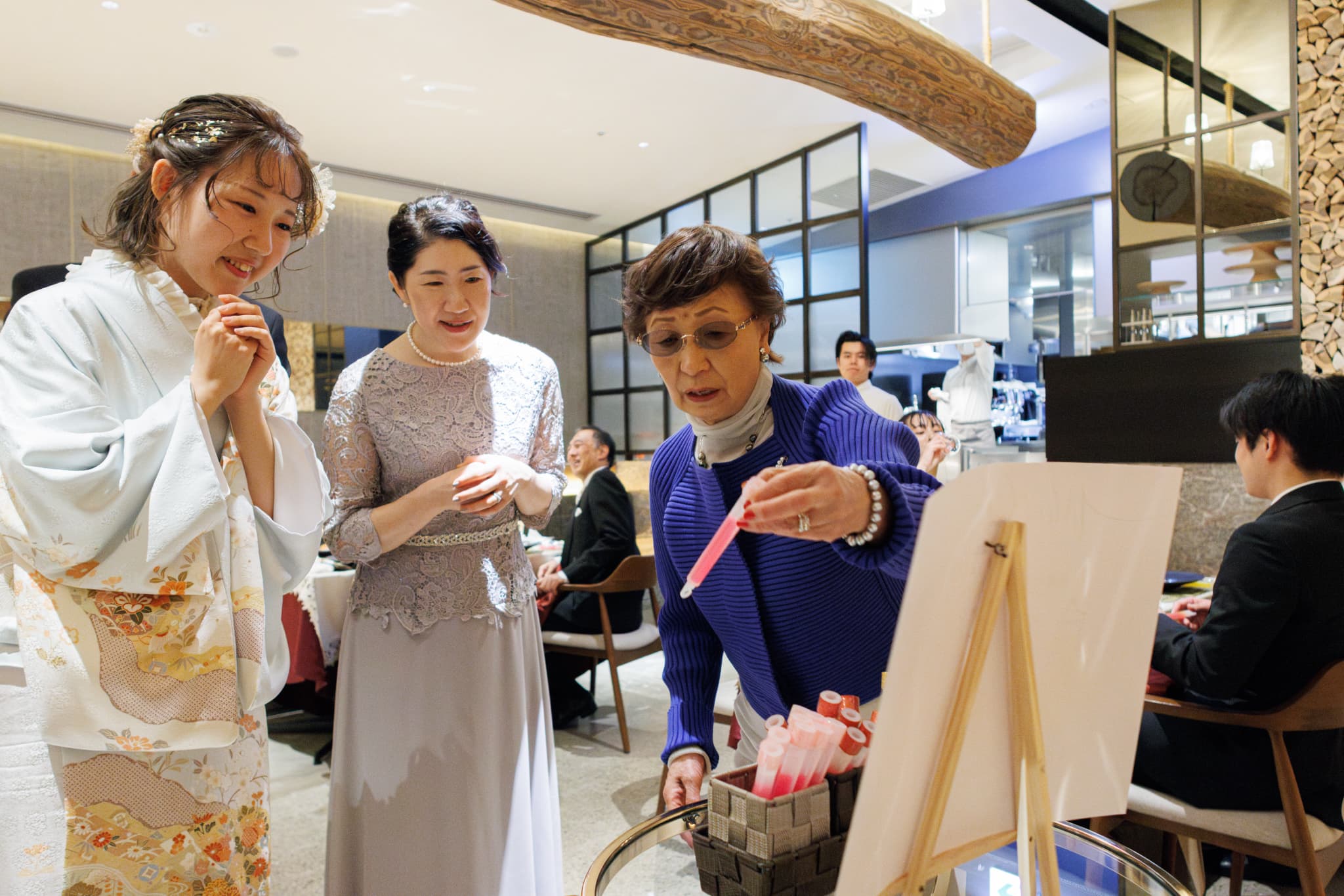 夕景と夜景に包まれた、温かな小さな結婚式お台場Wedding