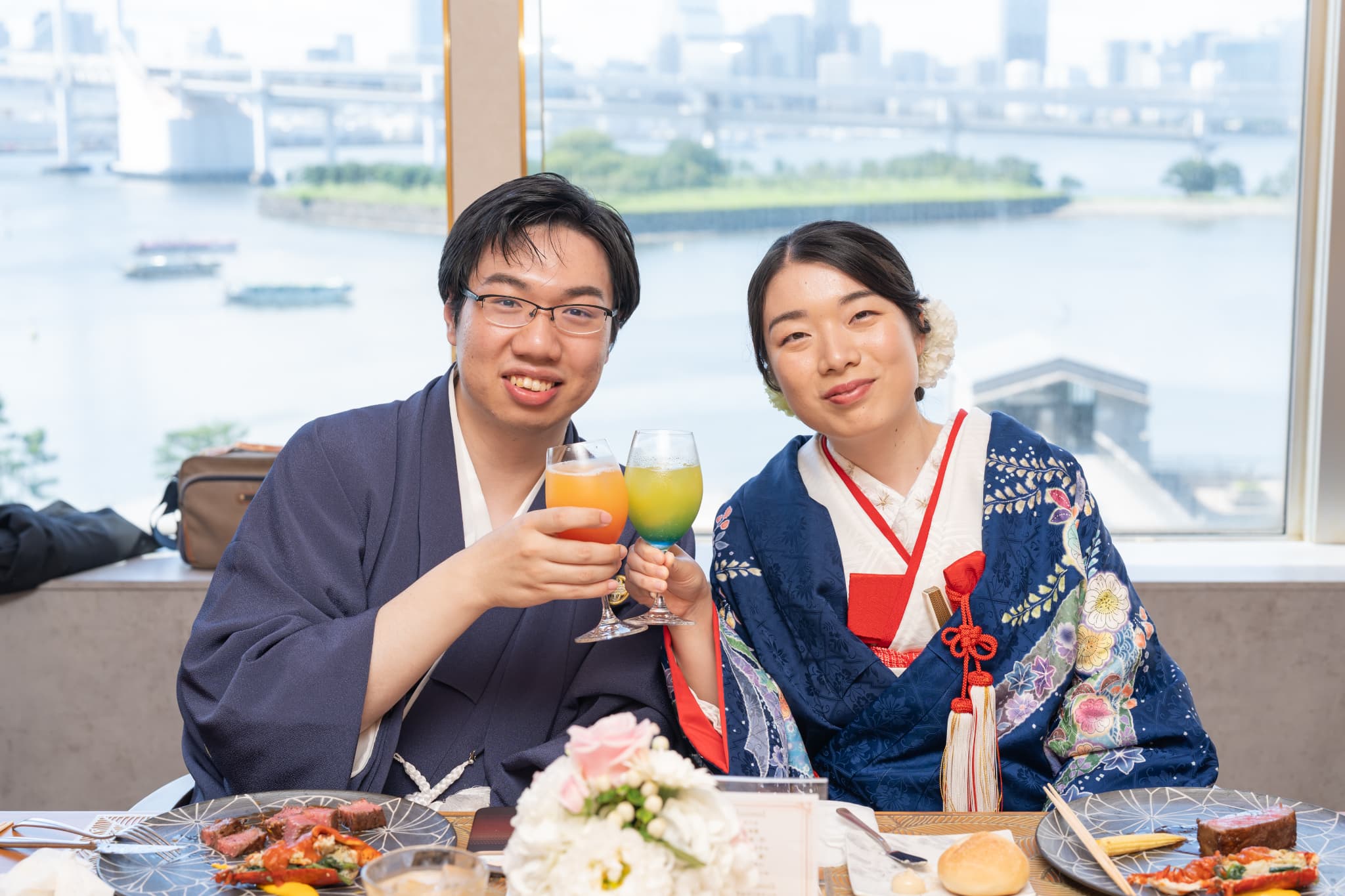 和装で彩る特別な一日。国境を越えて結ばれたお二人の結婚式♥