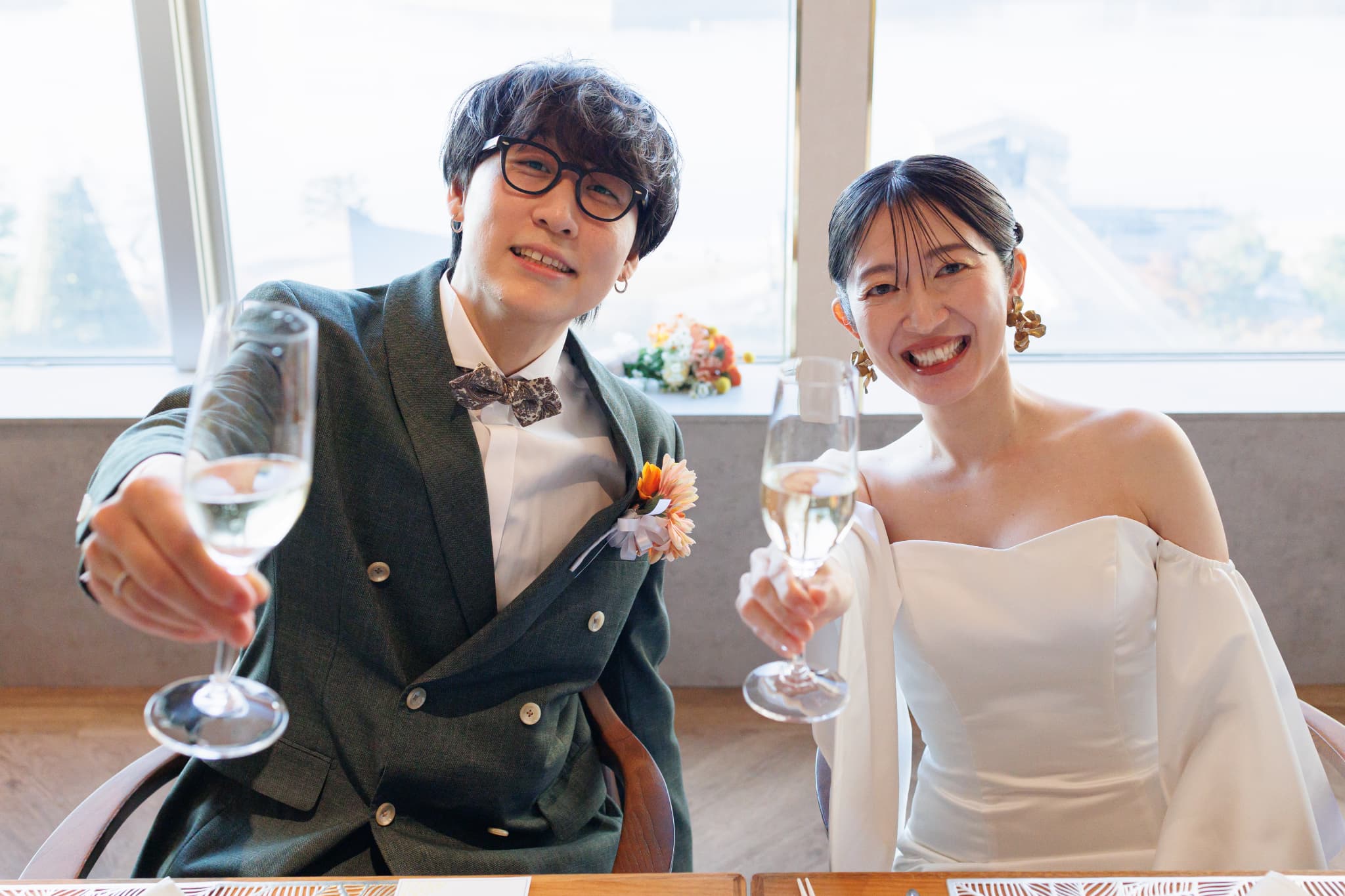 笑顔あふれるご家族とのフォトウェディングとご会食＾＾＊