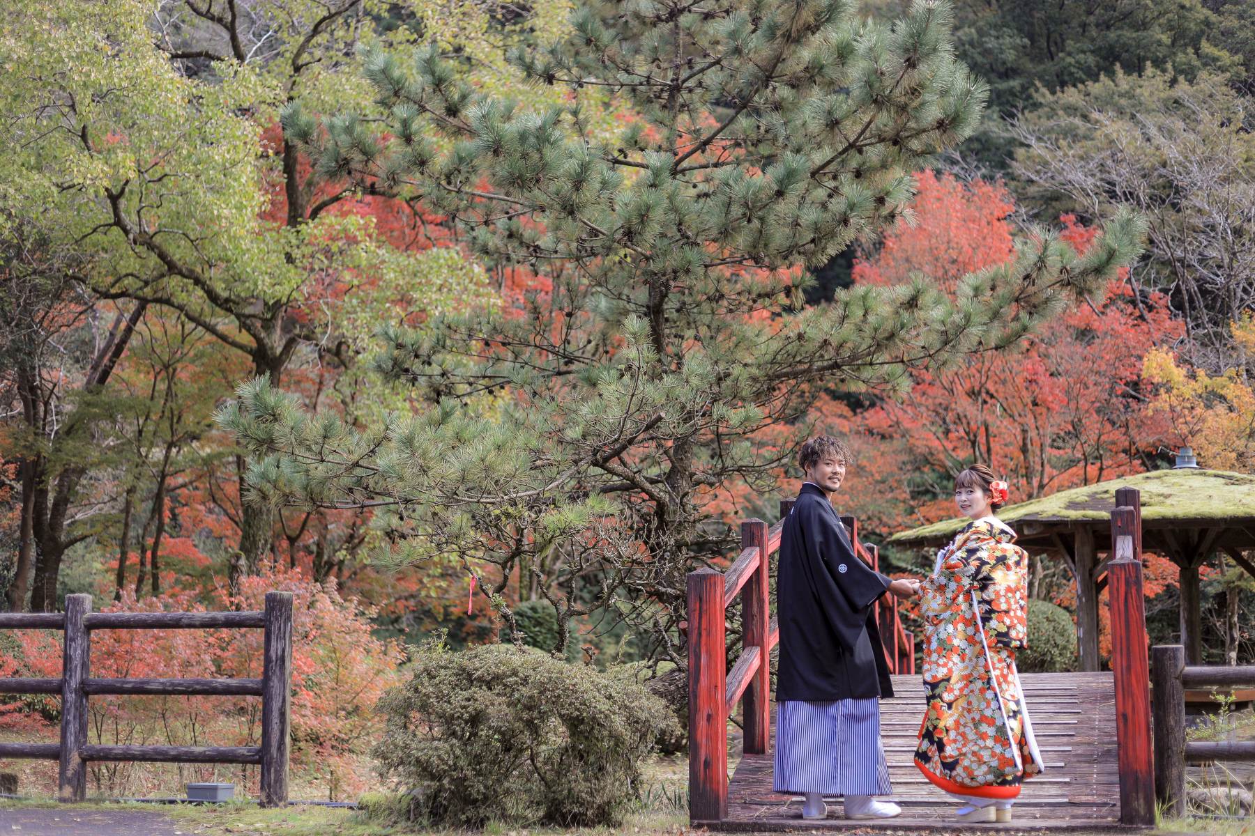 和装ロケーション撮影🍁～宮崎県紅葉青井岳～