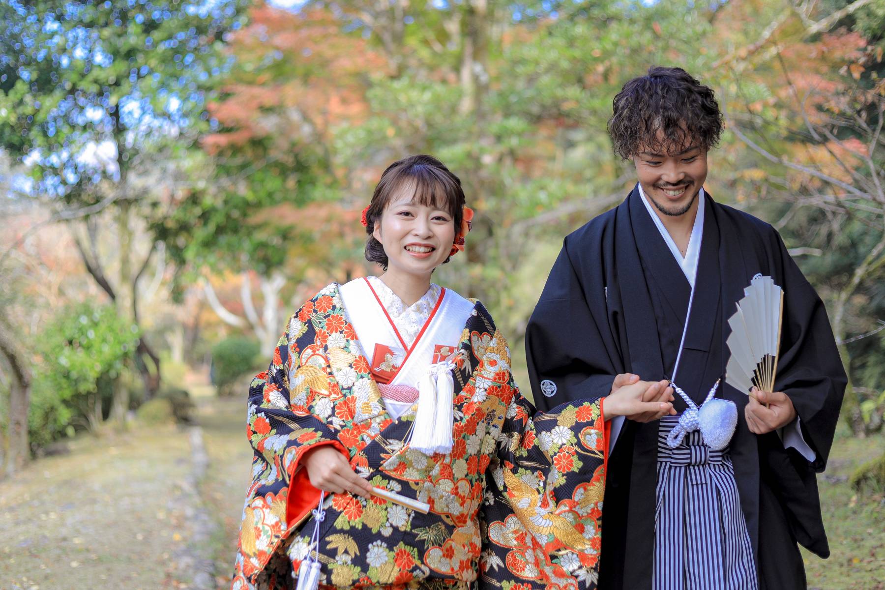 和装ロケーション撮影🍁～宮崎県紅葉青井岳～