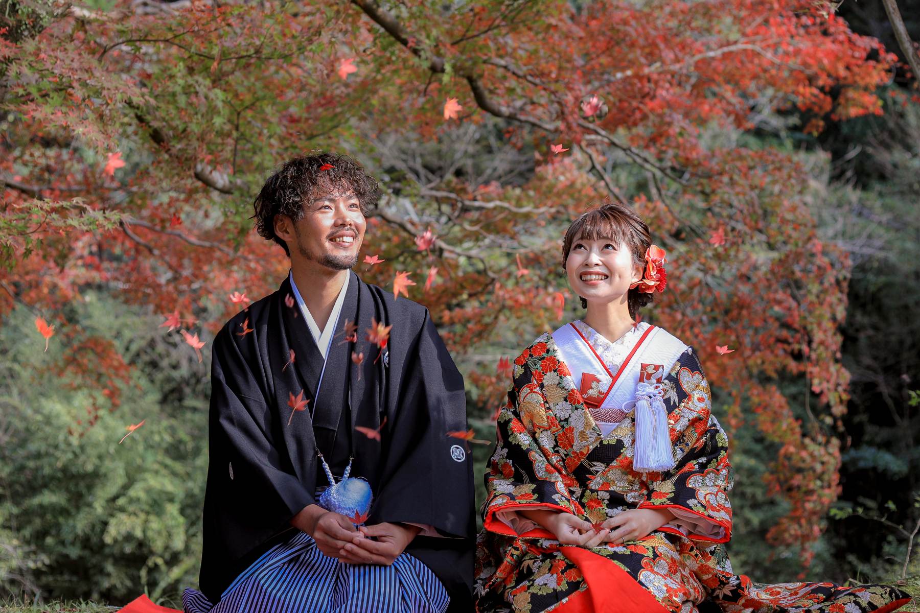和装ロケーション撮影🍁～宮崎県紅葉青井岳～