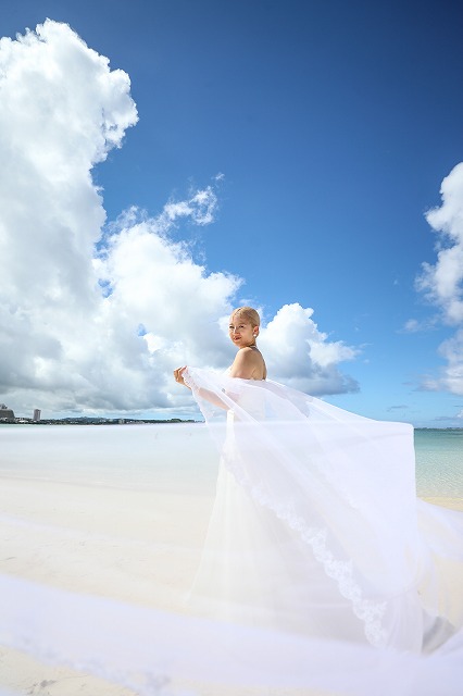 ビーチ撮影の様子