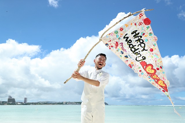 ビーチ撮影の様子