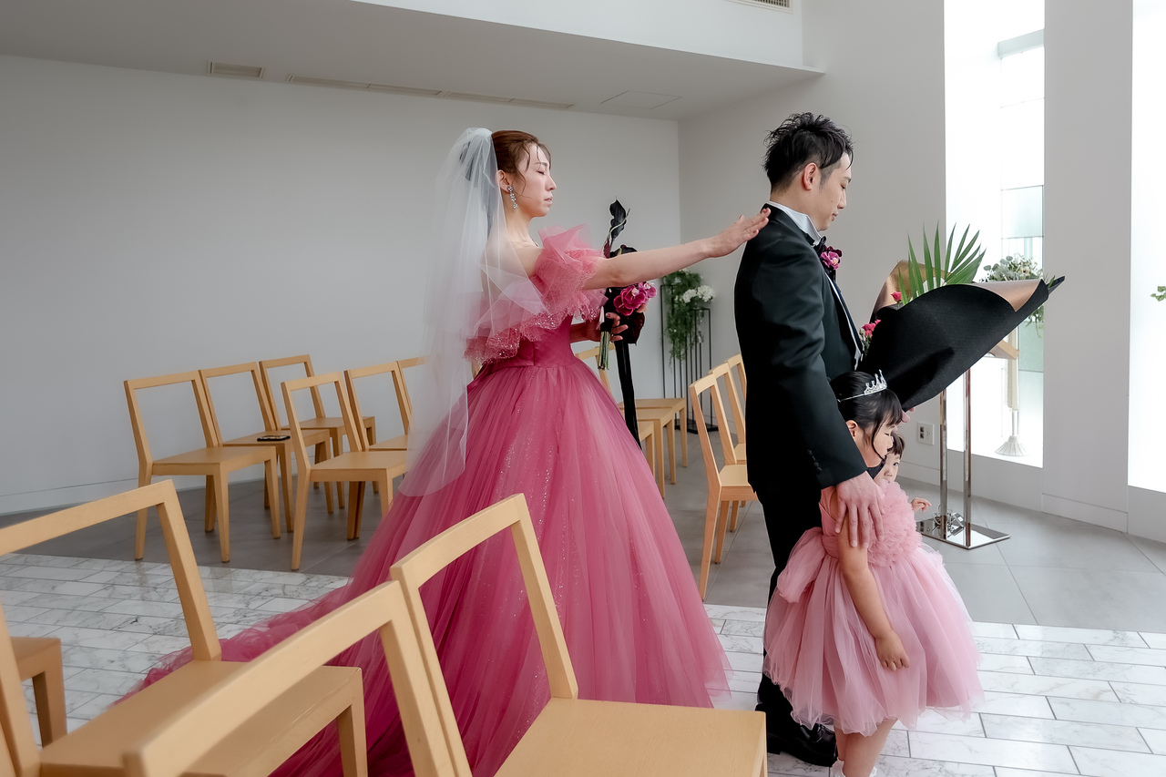 ご家族からのサプライズ花束
