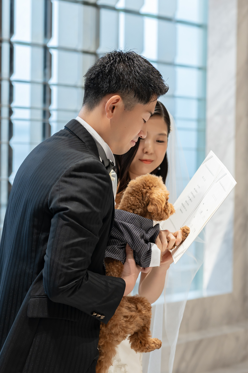 愛犬も大切な家族🐕みんなで迎えた心あたたまる挙式