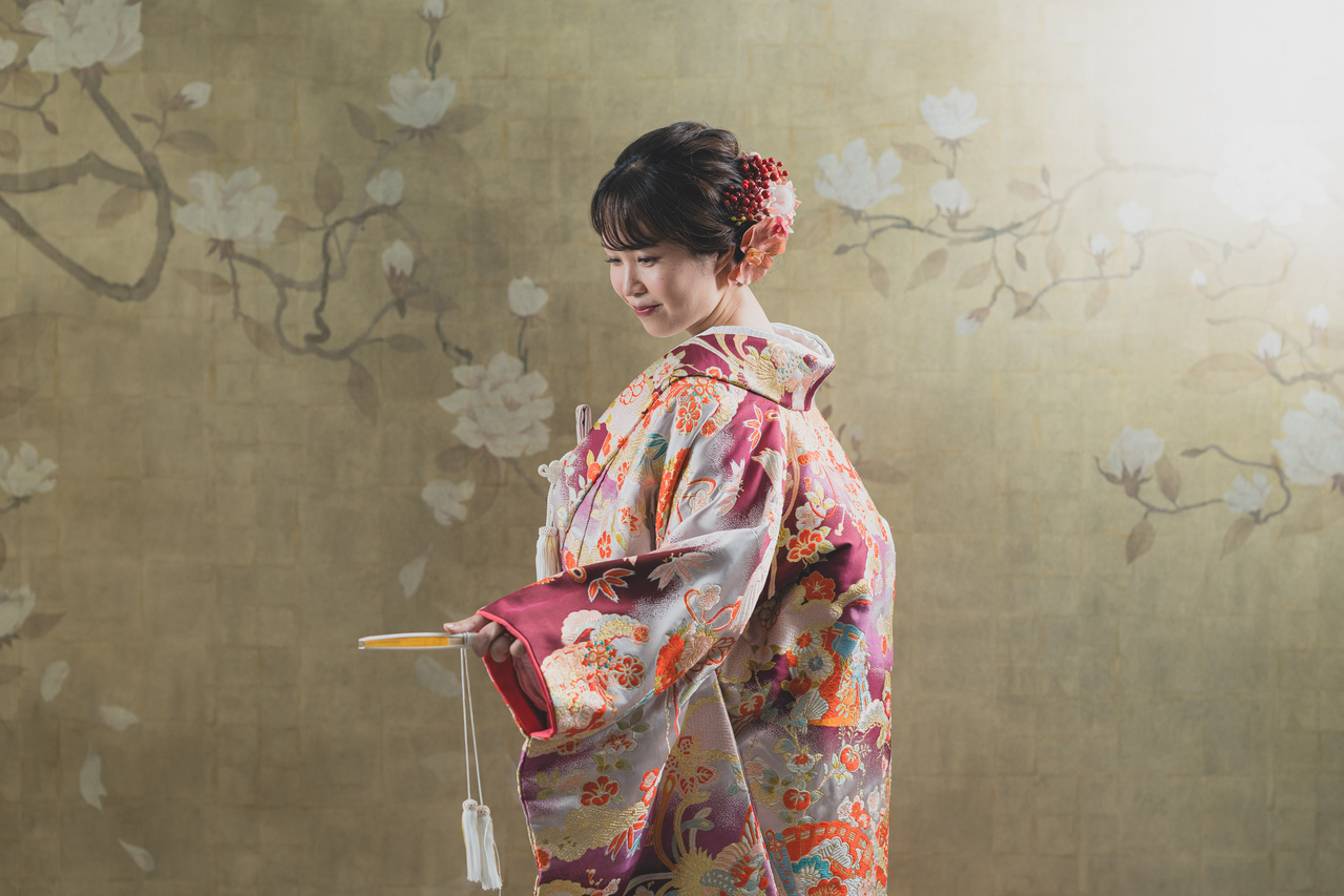 和装を着てソロフォトウエディング♪