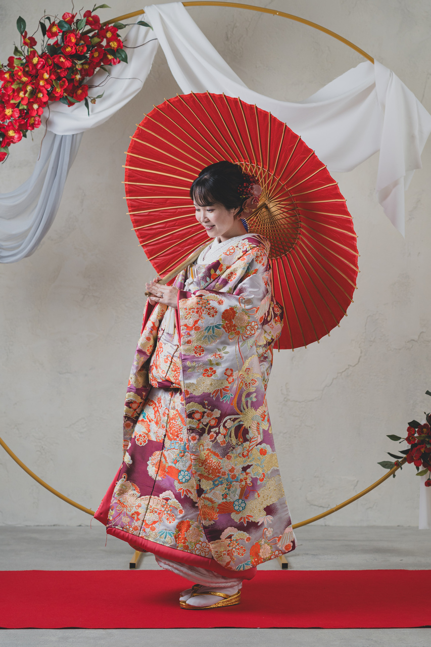 和装を着てソロフォトウエディング♪