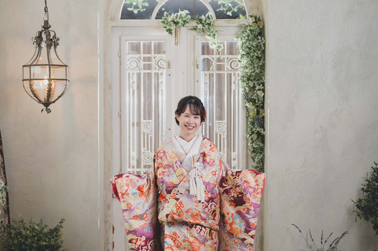 和装を着てソロフォトウエディング♪