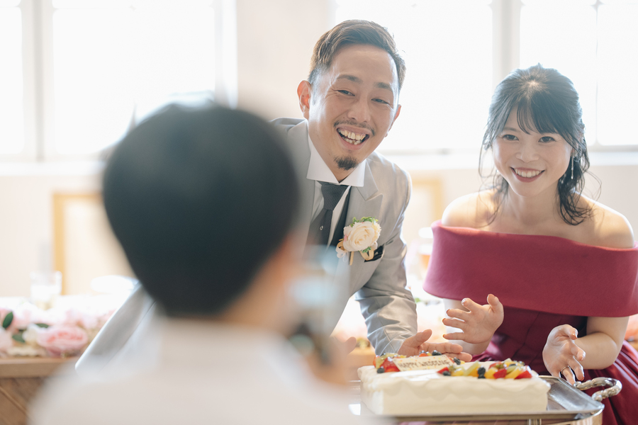おふたりらしいウェディングケーキセレモニー