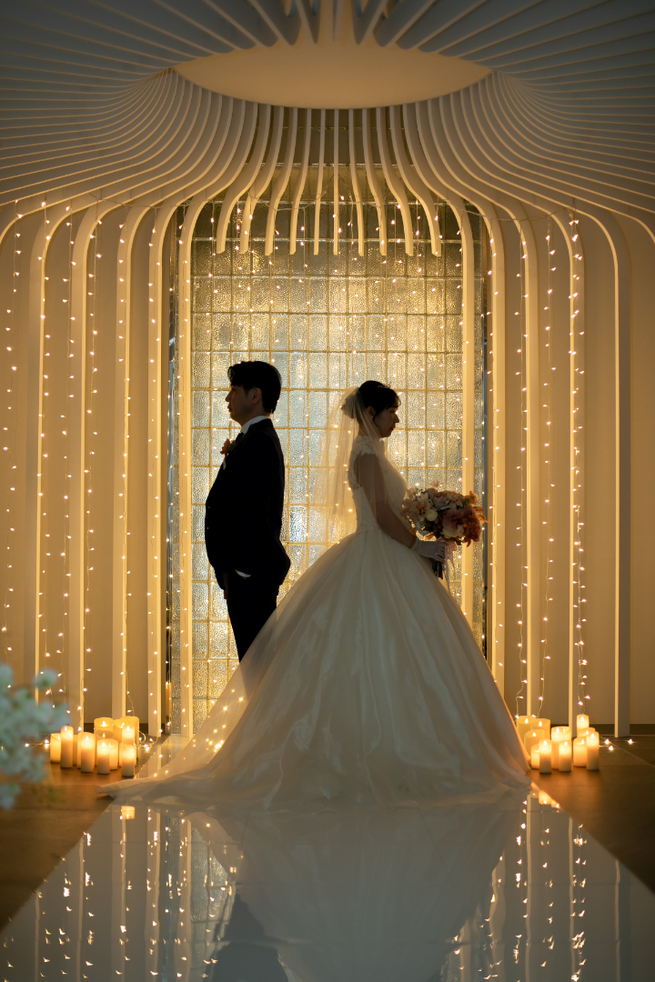 熊本チャペル フォトウエディングレポート No.41 イルミネーションフォトウエディング