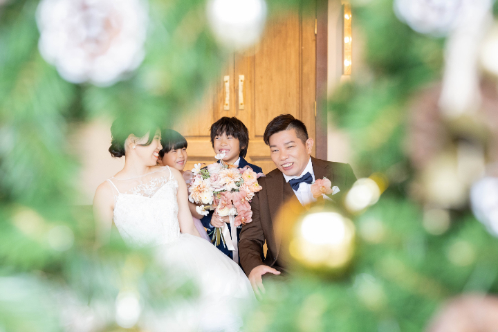 熊本チャペル　フォトウエディングレポート　No.44　チャペルでパパママフォト