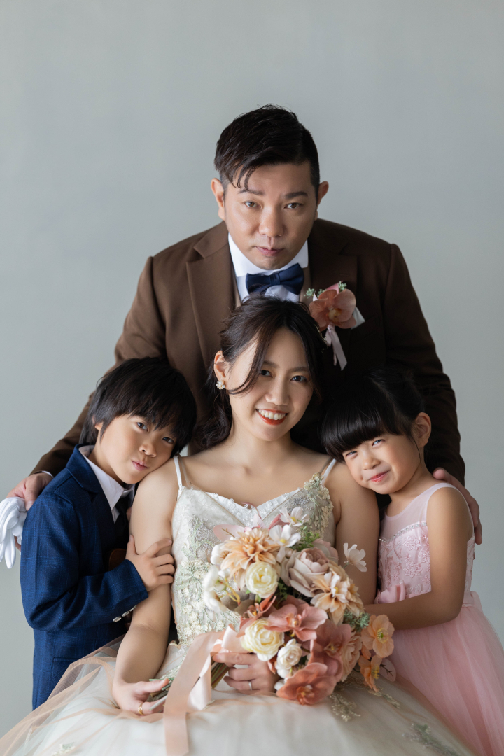 熊本チャペル フォトウエディングレポート No.45 上乃裏のフォトスタジオでパパママフォト